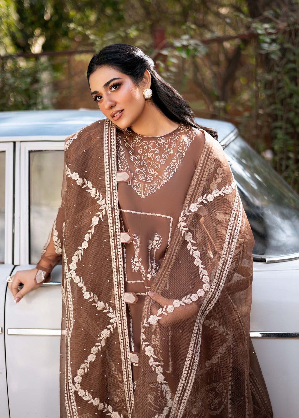Fozia Khalid | Blossom Festive Lawn 25 | Spirea - Riwayat-e-Khas