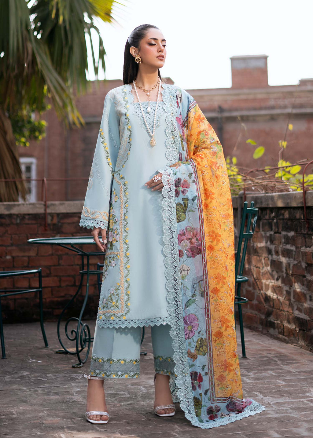 Fozia Khalid | Blossom Festive Lawn 25 |Freesia - Riwayat-e-Khas