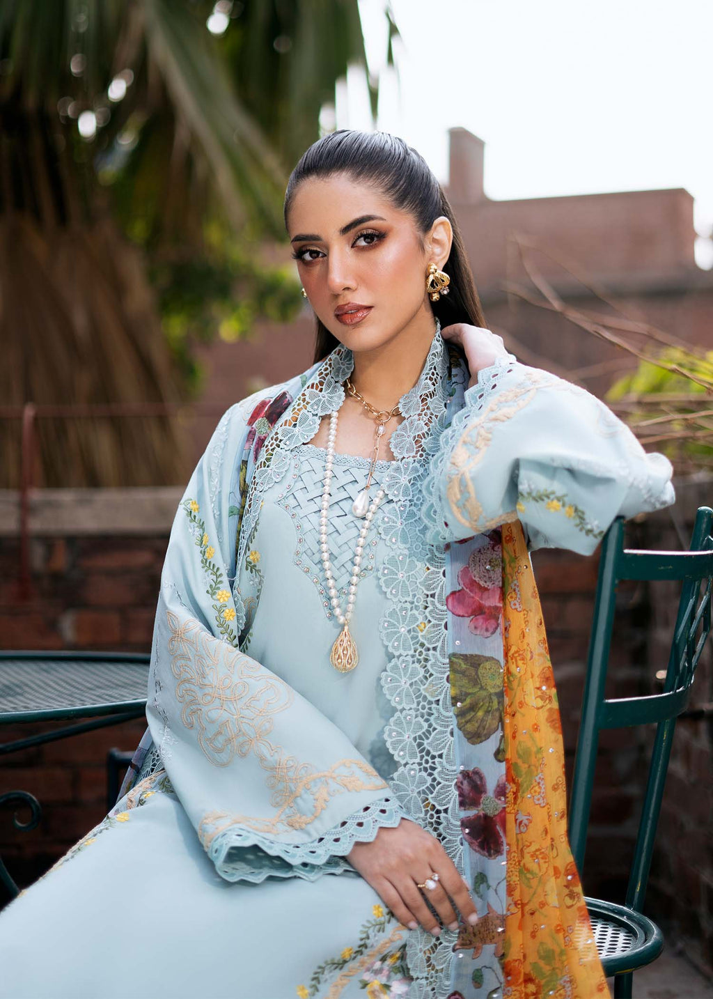 Fozia Khalid | Blossom Festive Lawn 25 |Freesia - Riwayat-e-Khas