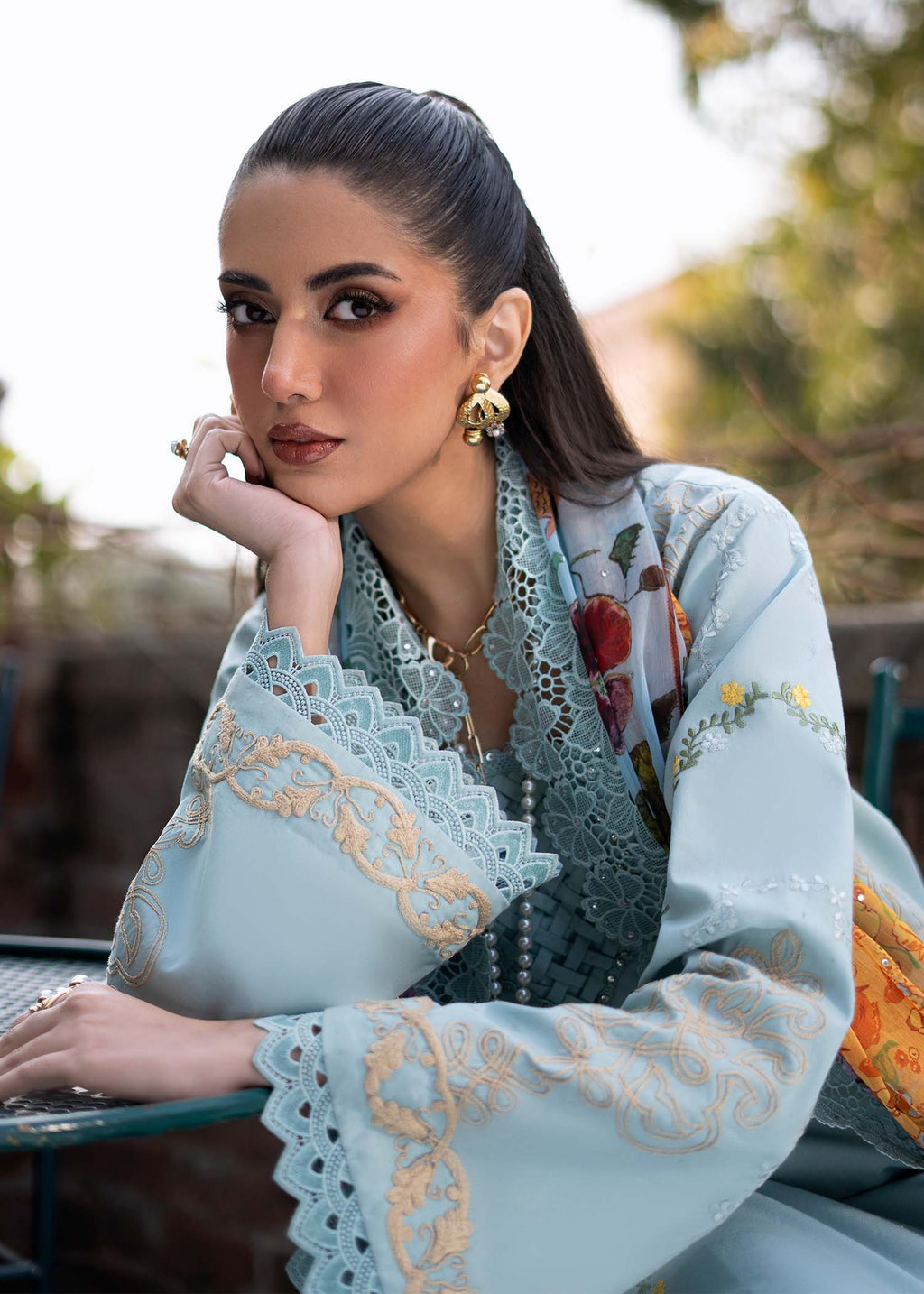 Fozia Khalid | Blossom Festive Lawn 25 |Freesia - Riwayat-e-Khas