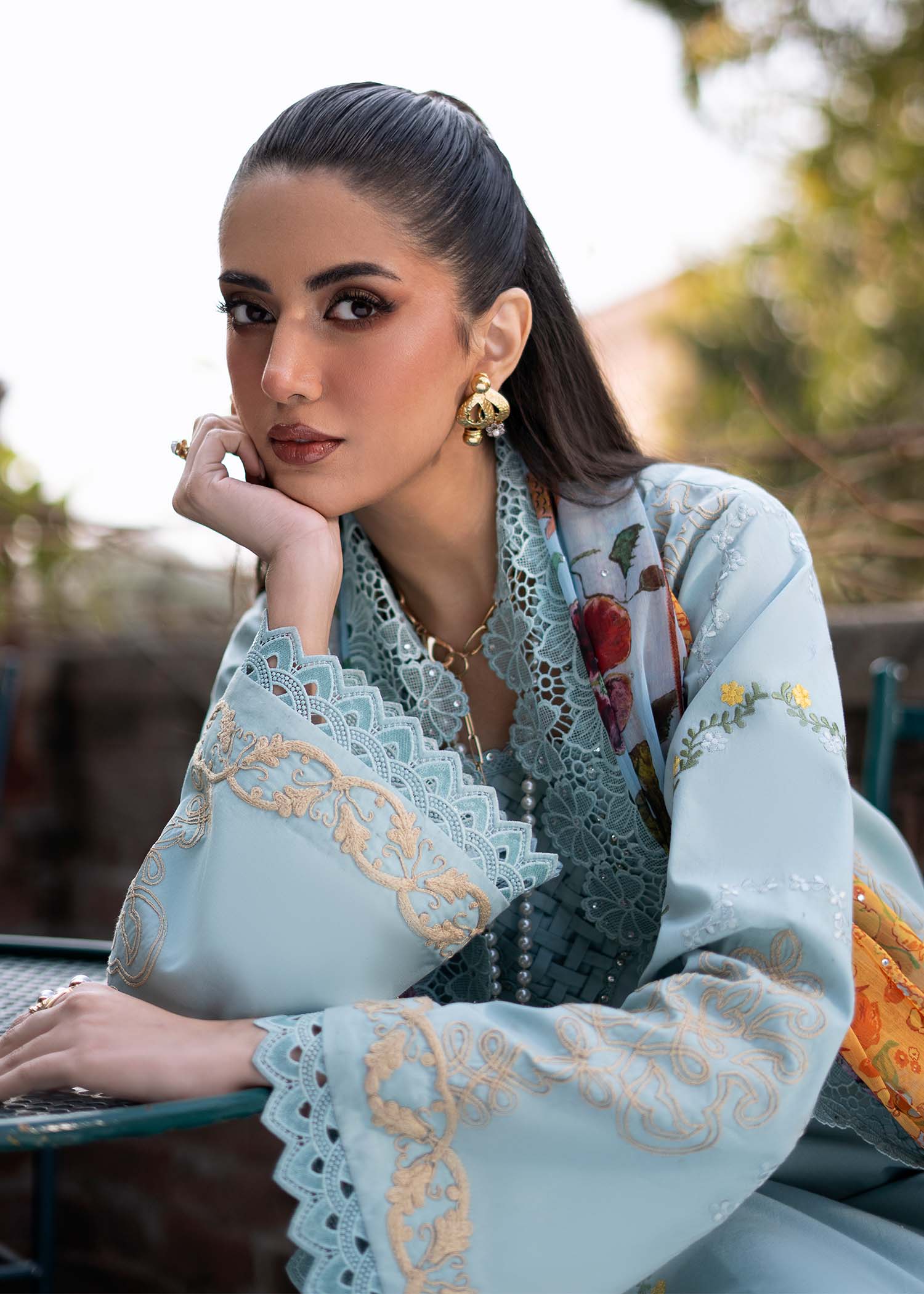 Fozia Khalid | Blossom Festive Lawn 25 |Freesia - Riwayat-e-Khas