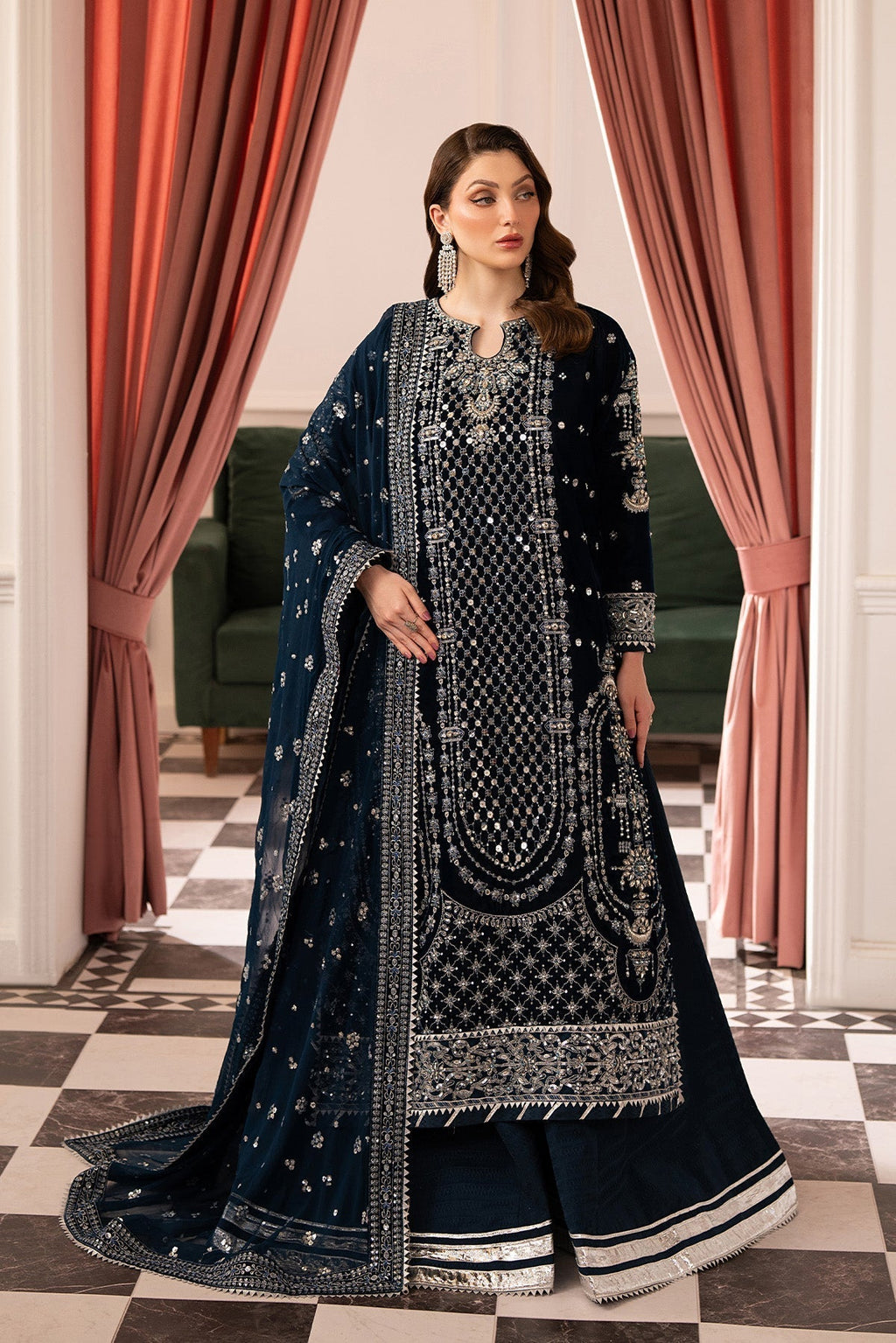 Raeesa Premium | Noirah Velvet | NV-002