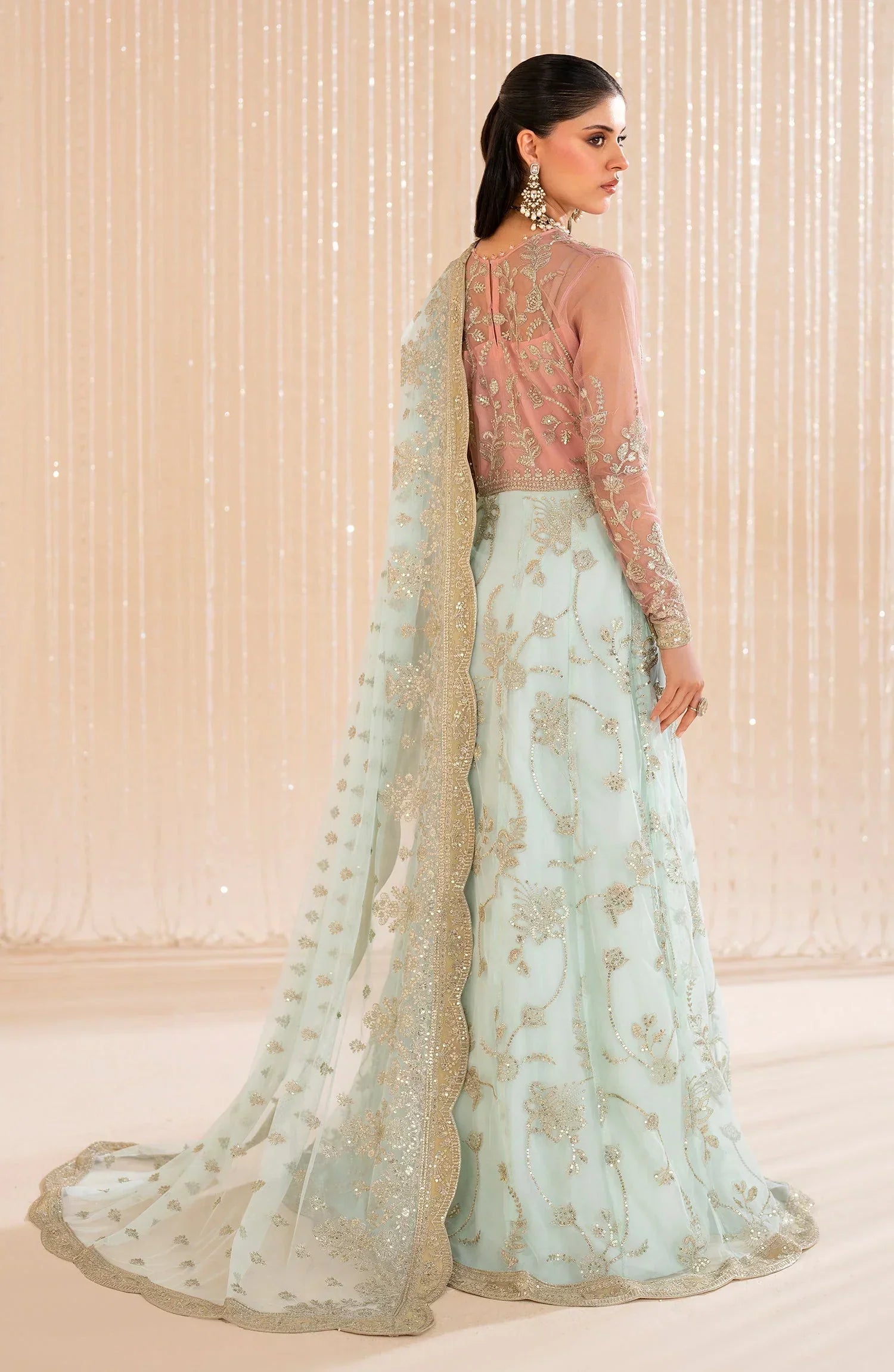 Maheer by Zarif Sequins Embroidered Net 3Pc Suit ZMU-06 ESME