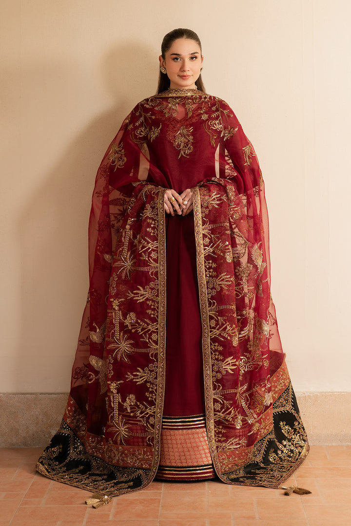 Alizeh | RTW | Maroon Dress 3 piece - RTW1024