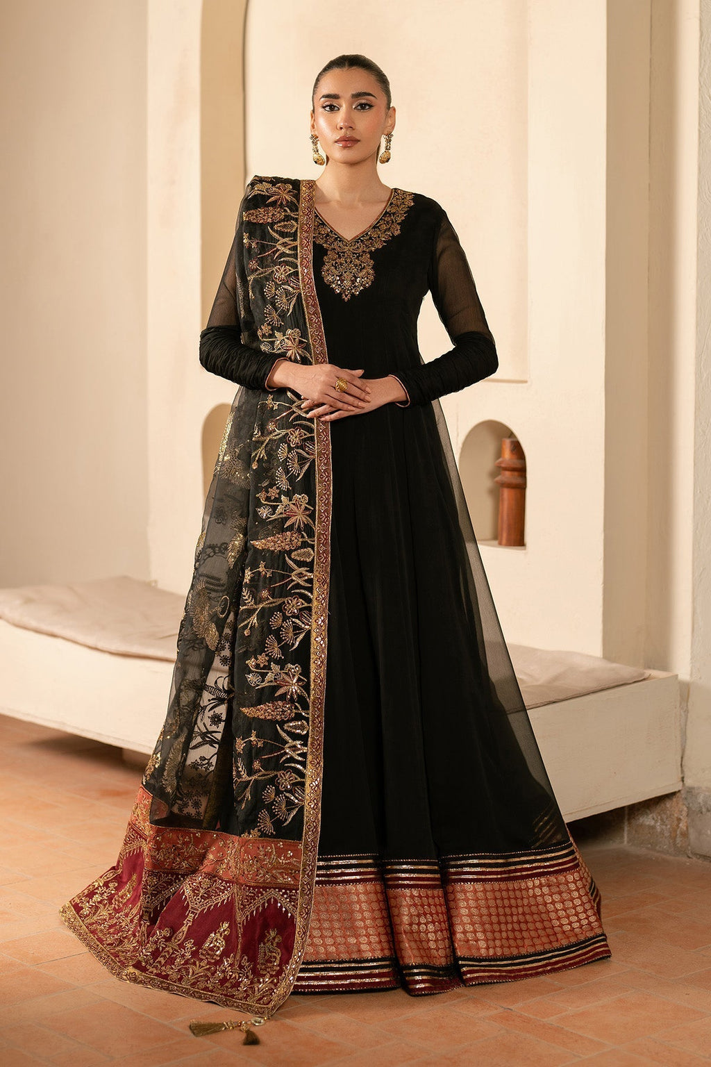 Alizeh | Ready to wear | Black Dress 3 piece - RTW1025