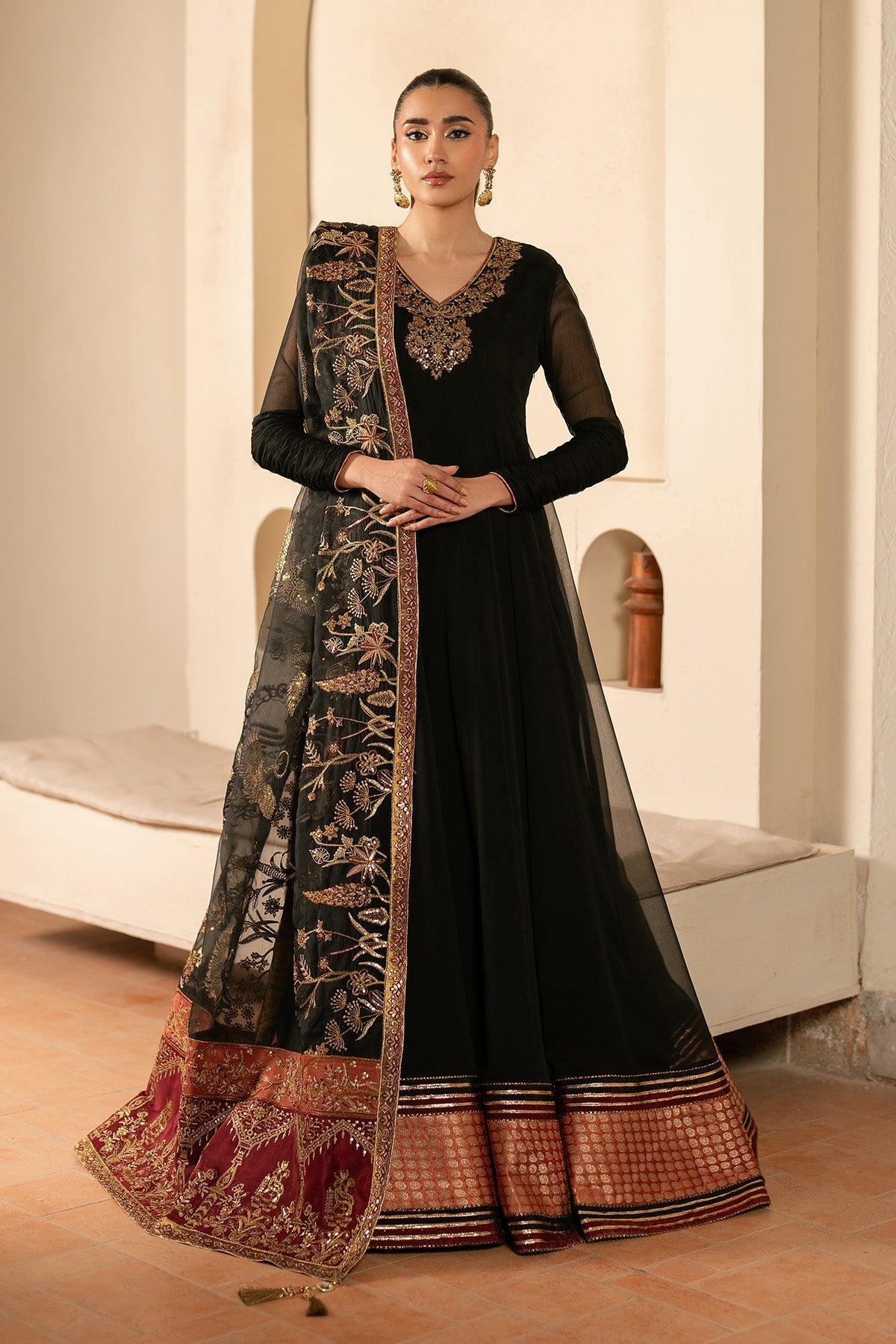 Alizeh | Ready to wear | Black Dress 3 piece - RTW1025
