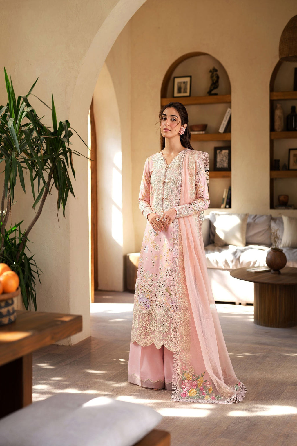 Maryam Hussain | Luxury Lawn 25 | Dimple - Riwayat-e-Khas