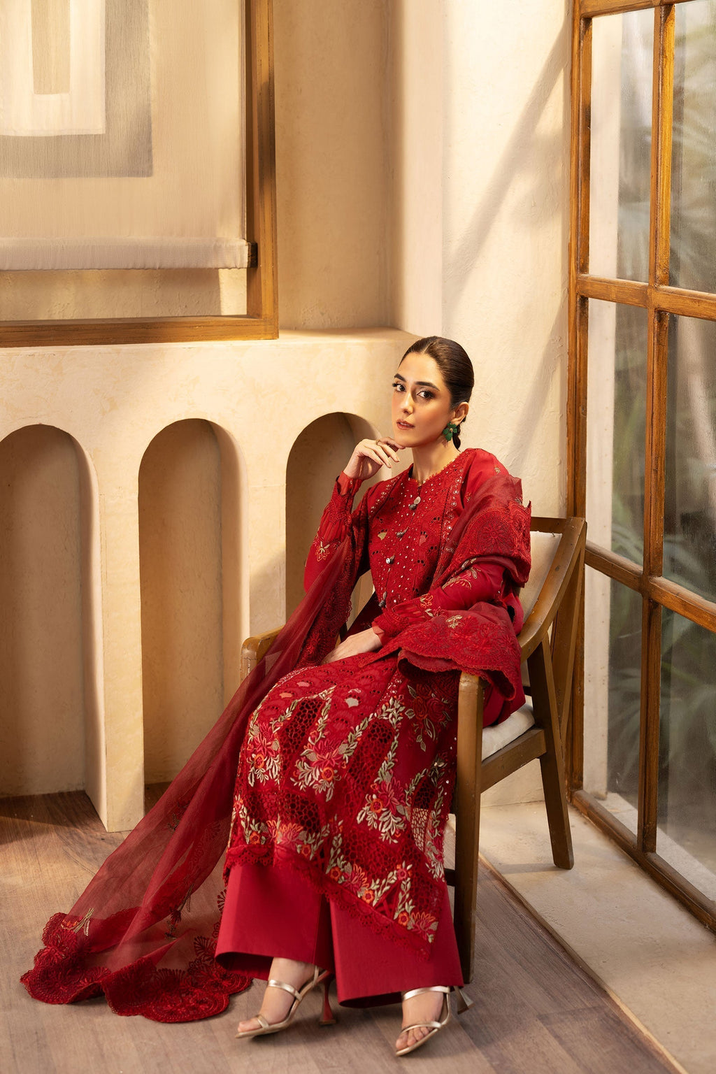 Maryam Hussain | Luxury Lawn 25 | Berry - Riwayat-e-Khas