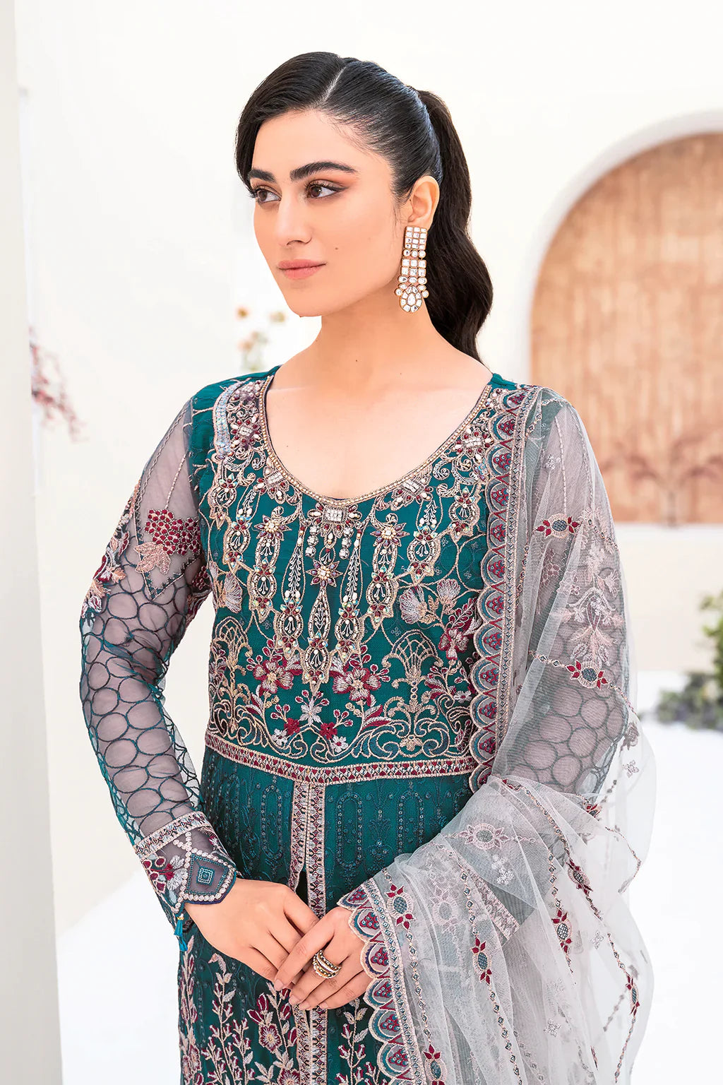 RAMSHA | Minhal Net Collection | M-810
