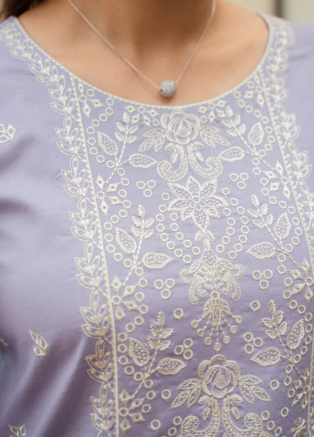 Gulaal | Embroidered Basics | Serene Lilac