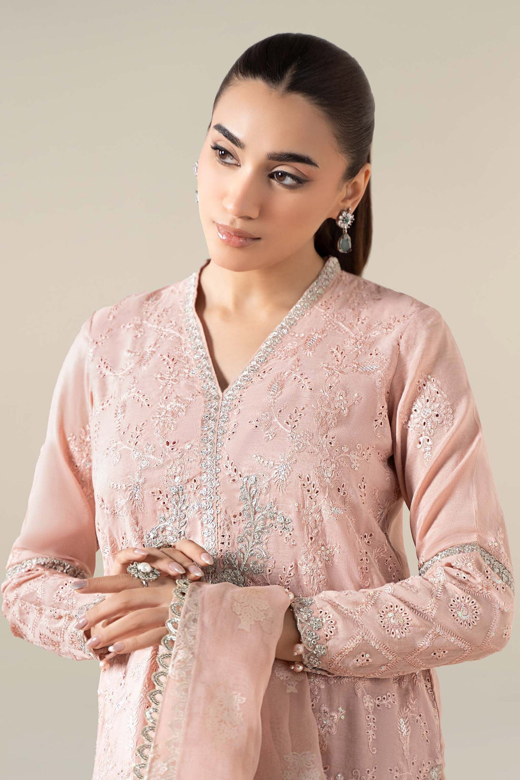 Maria B | Luxury Winter Pret 25 | DW-EA25-13-Peach