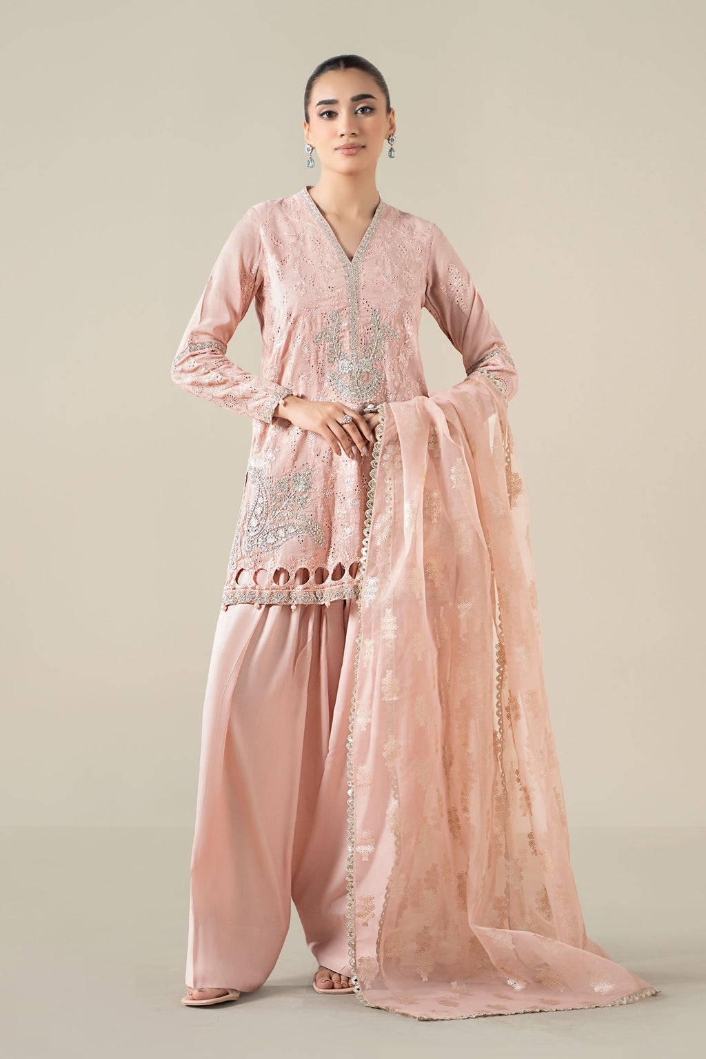Maria B | Pre Fall 25 | Paper Cotton Suit 17