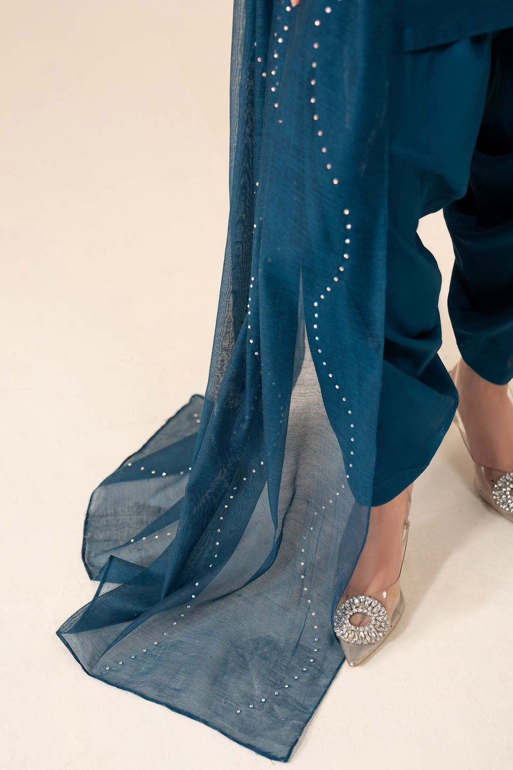 Maria B | Eid Collection 26 | 3 Piece Embellished Cotton Net Suit