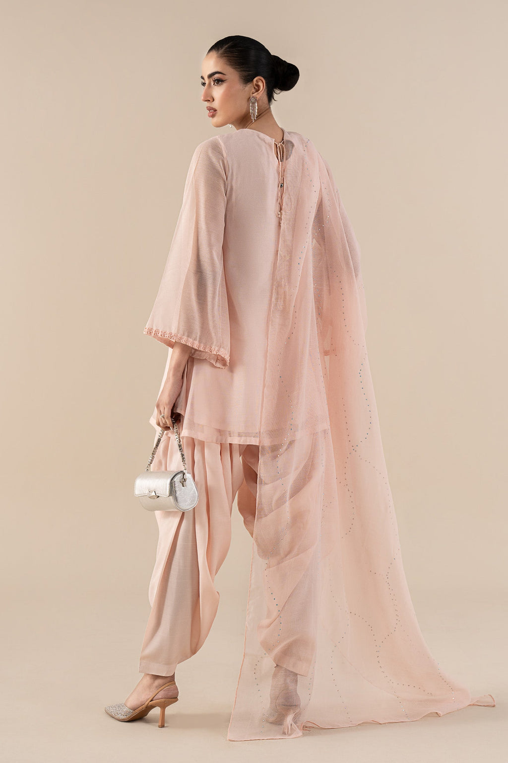 Maria B | Eid Collection 26 | 3 Piece Embellished Cotton Net Suit
