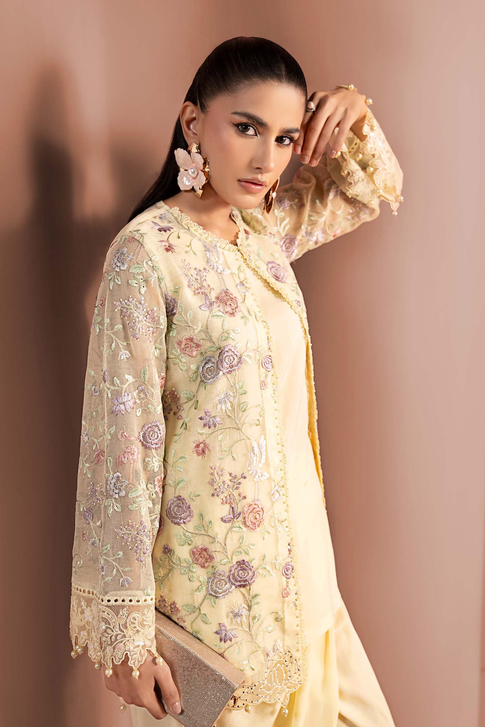 Maria B | Eid Collection 26 | 3 Piece Embroidered Cotton Net Suit