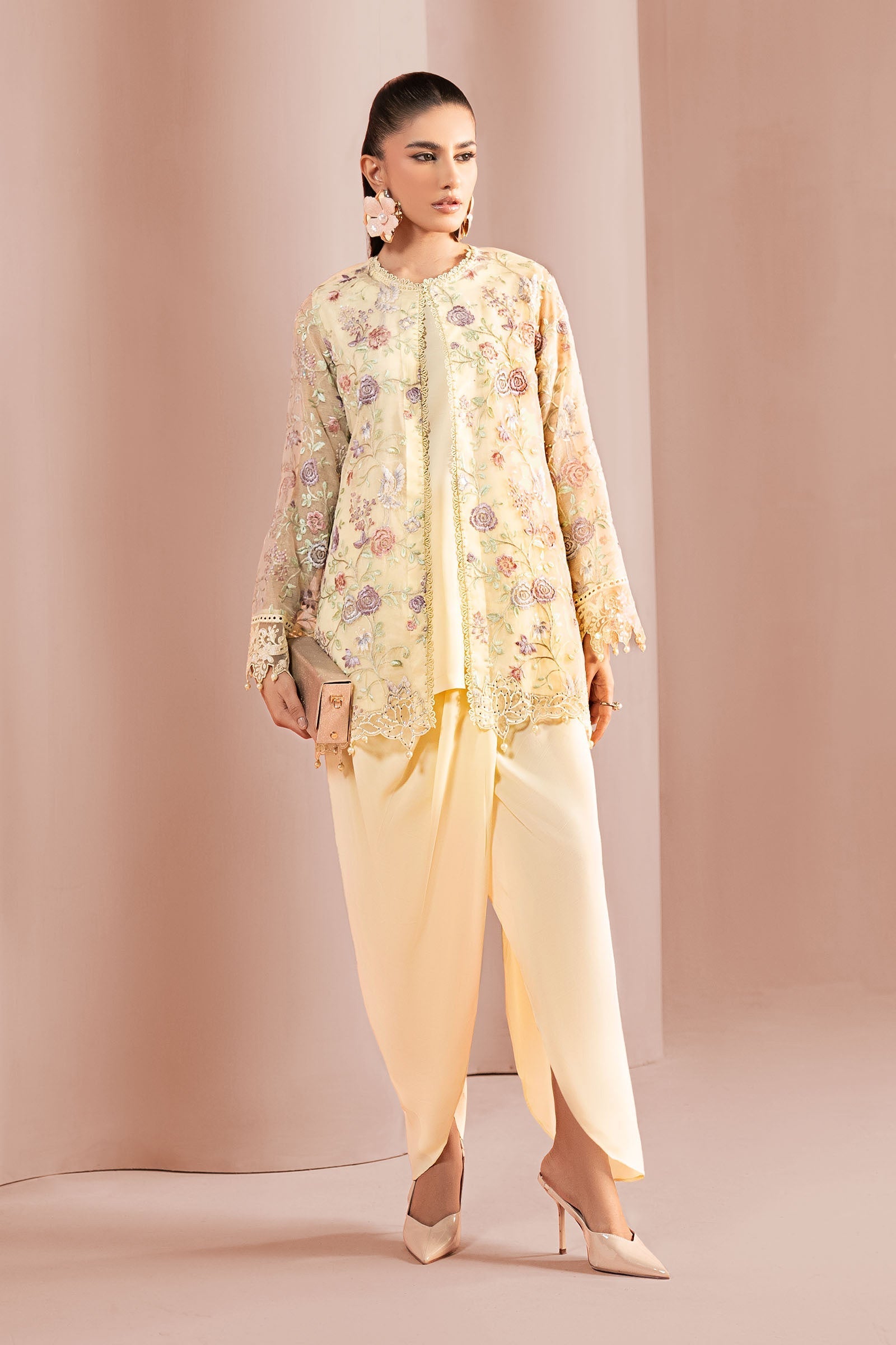 Maria B | Eid Collection 26 | 3 Piece Embroidered Cotton Net Suit