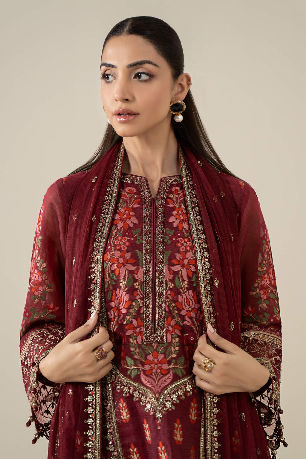 Maria B | Luxury Winter Pret 25 | DW-EA25-59-Red