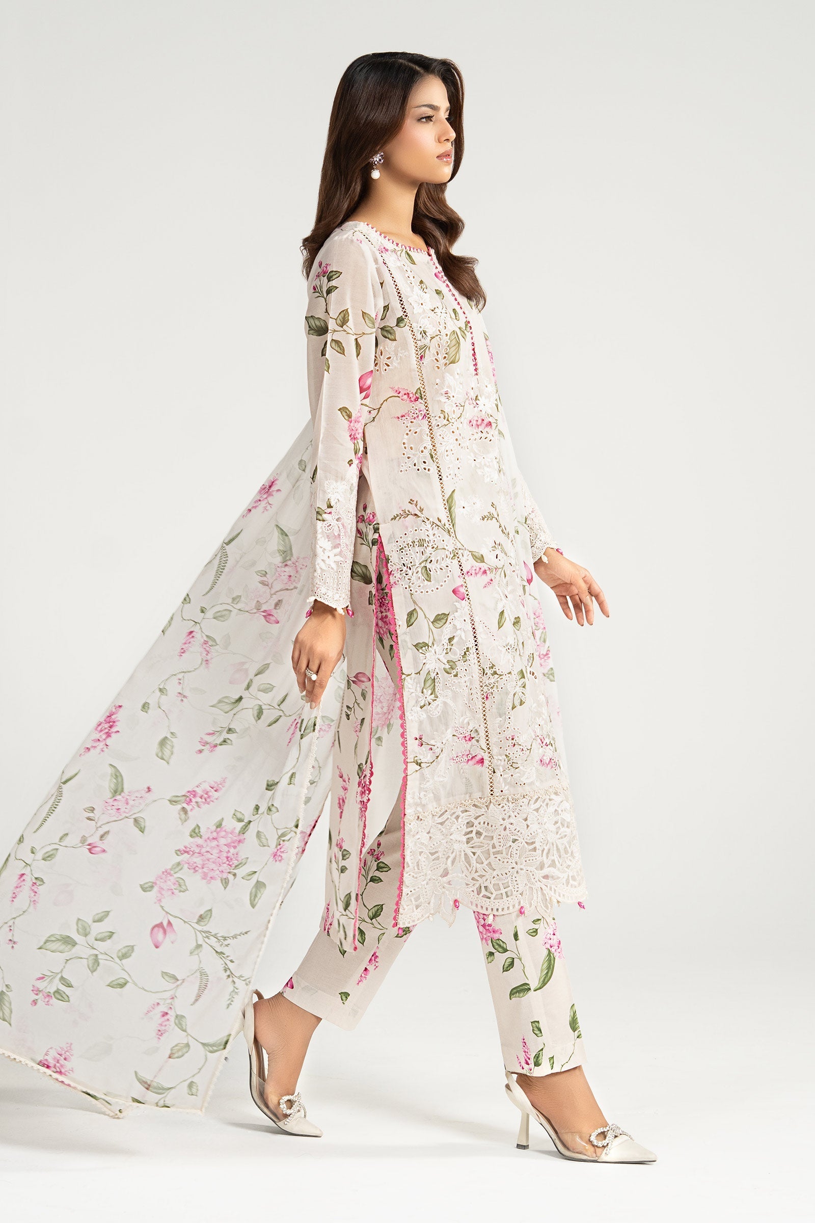 Maria B | Eid Collection 26 | 3 Piece Embroidered Paper Cotton Suit
