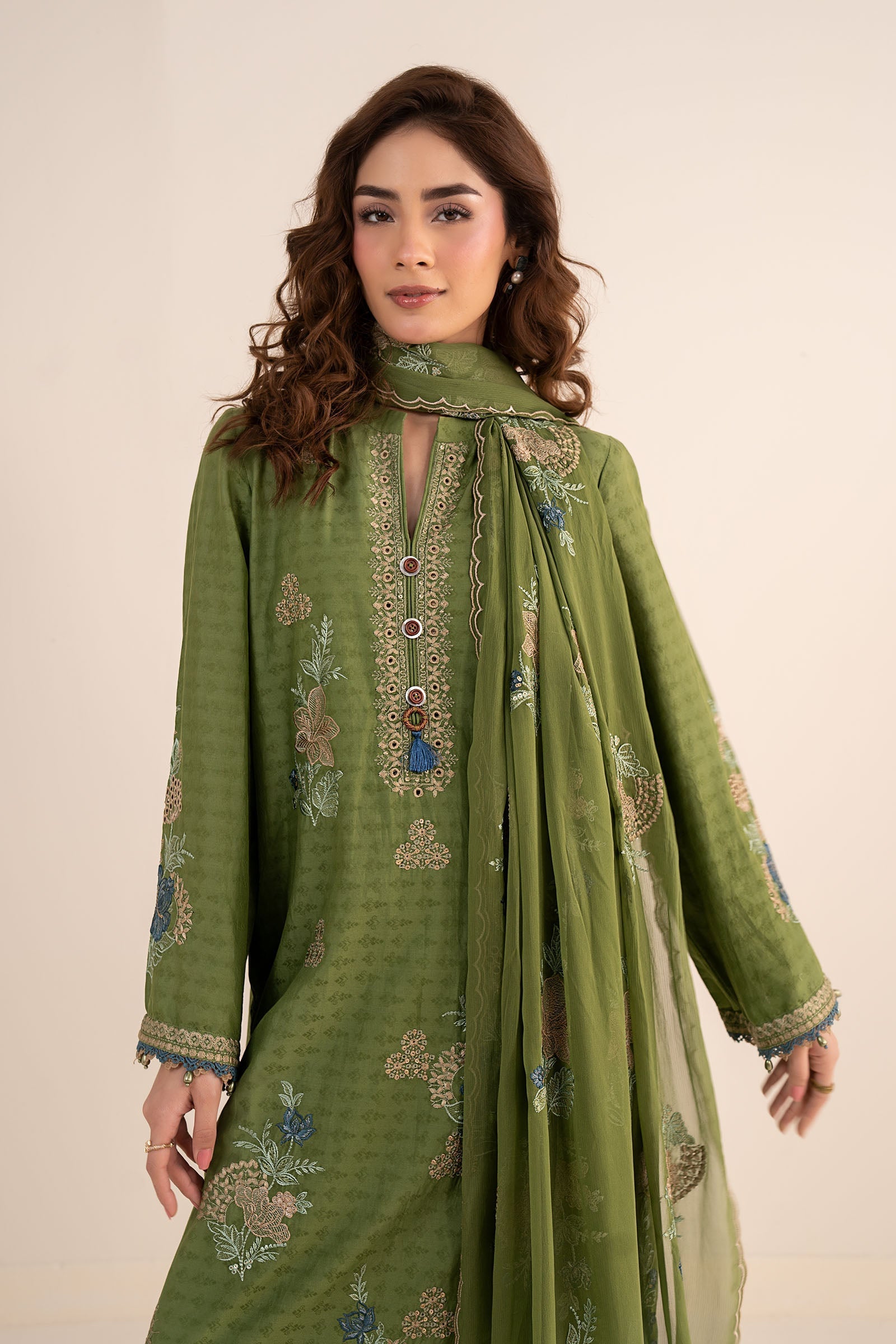 Maria B | Eid Collection 26 | 3 Piece Embroidered Dobby Jacquard Suit