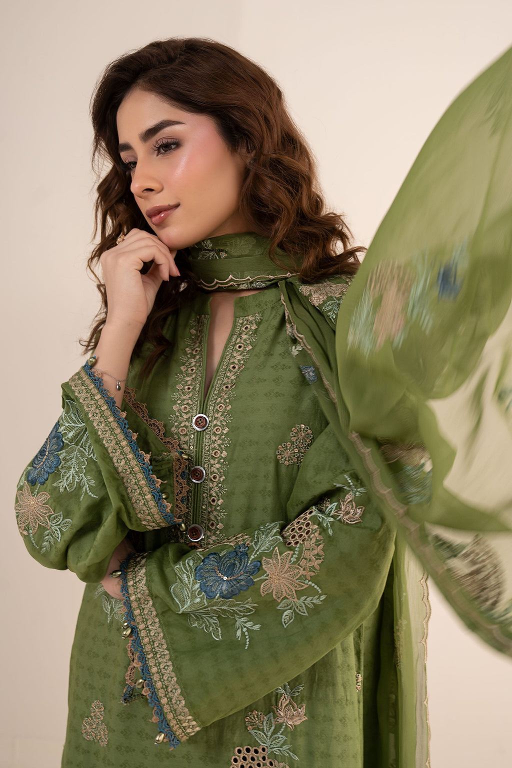 Maria B | Eid Collection 26 | 3 Piece Embroidered Dobby Jacquard Suit