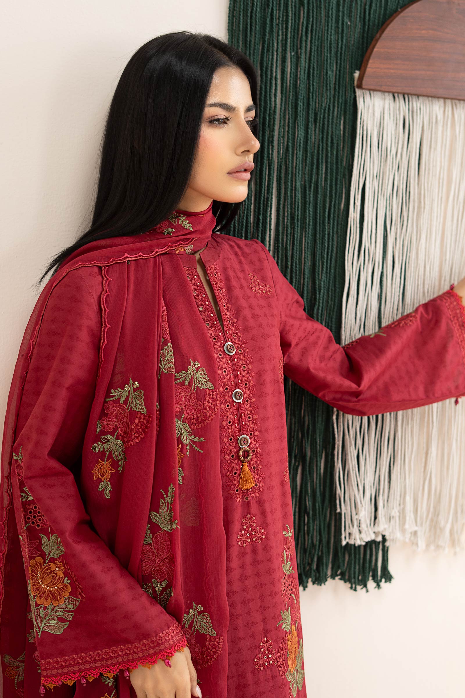Maria B | Eid Collection 26 | 3 Piece Embroidered Dobby Jacquard Suit