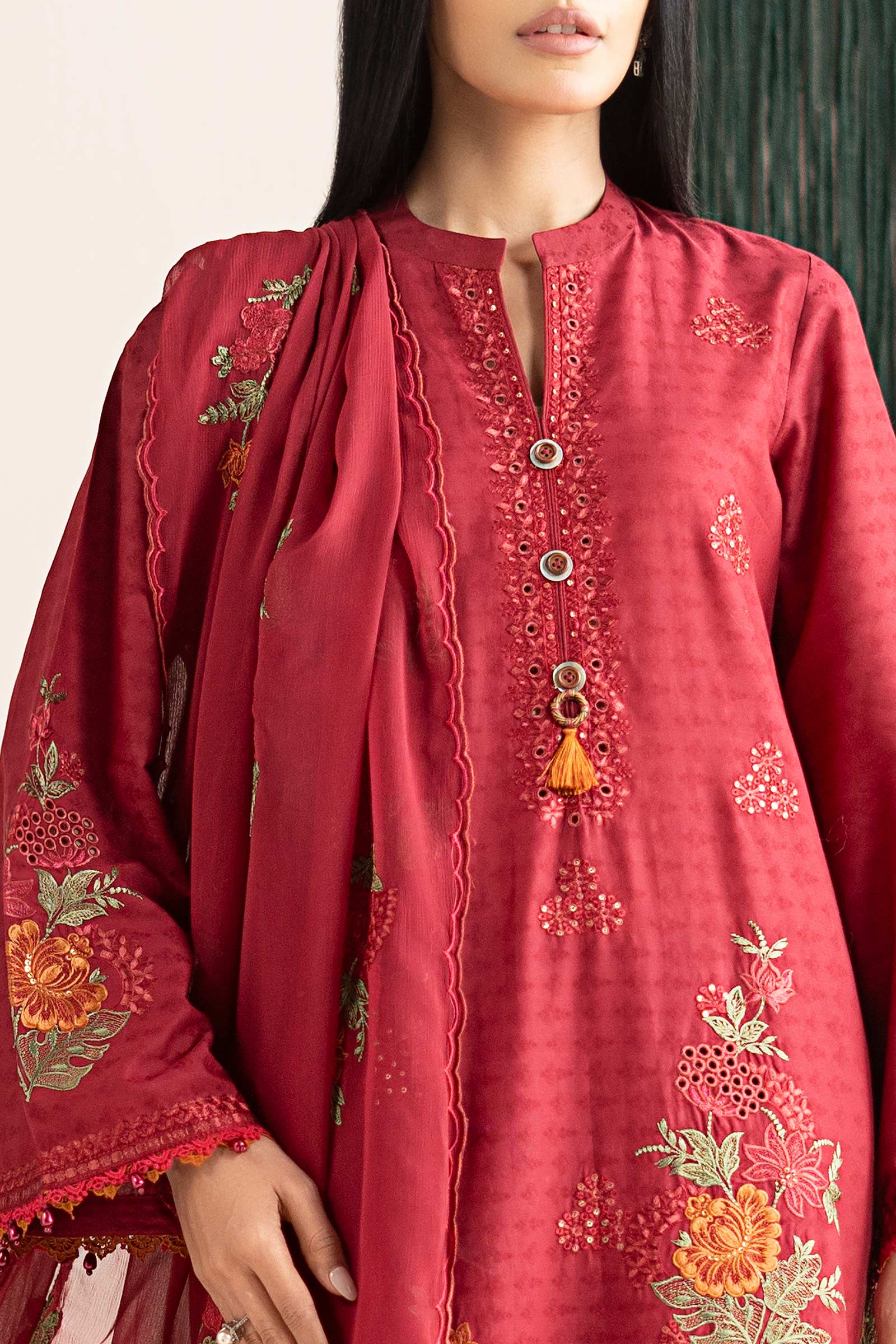 Maria B | Eid Collection 26 | 3 Piece Embroidered Dobby Jacquard Suit