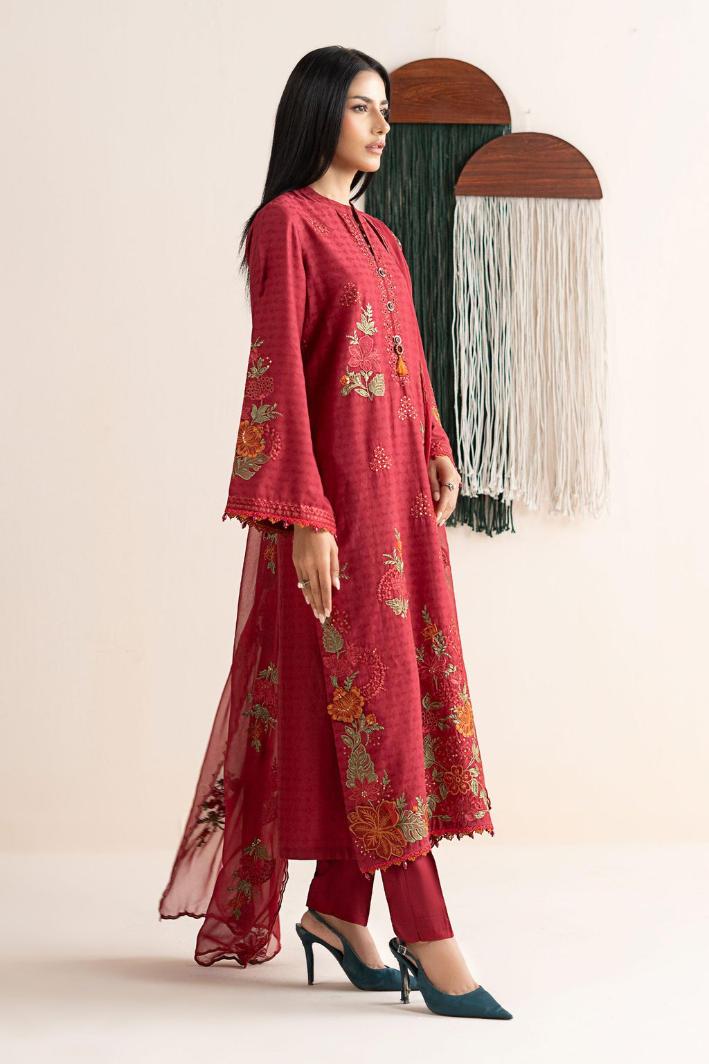 Maria B | Eid Collection 26 | 3 Piece Embroidered Dobby Jacquard Suit