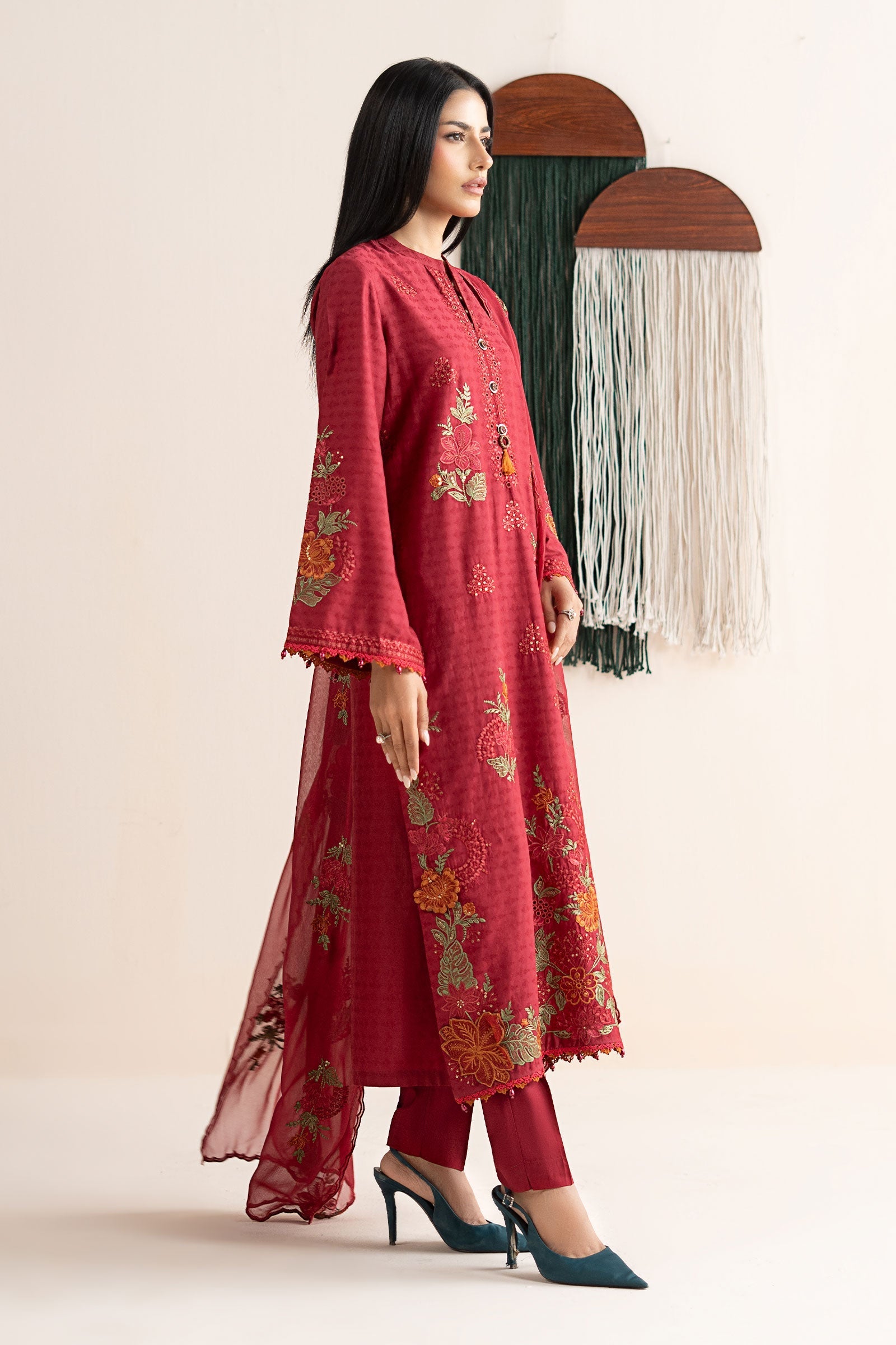 Maria B | Eid Collection 26 | 3 Piece Embroidered Dobby Jacquard Suit