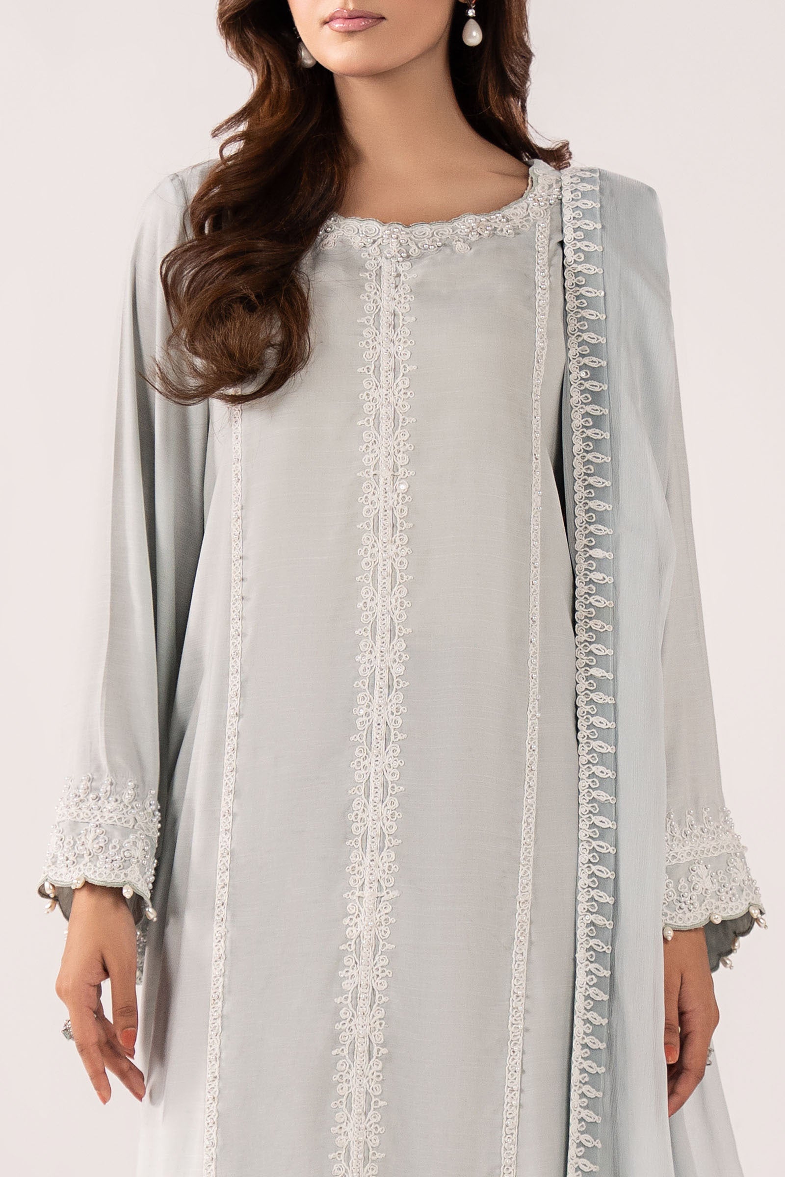 Maria B | Eid Collection 26 | 3 Piece Embroidered Raw Silk Suit