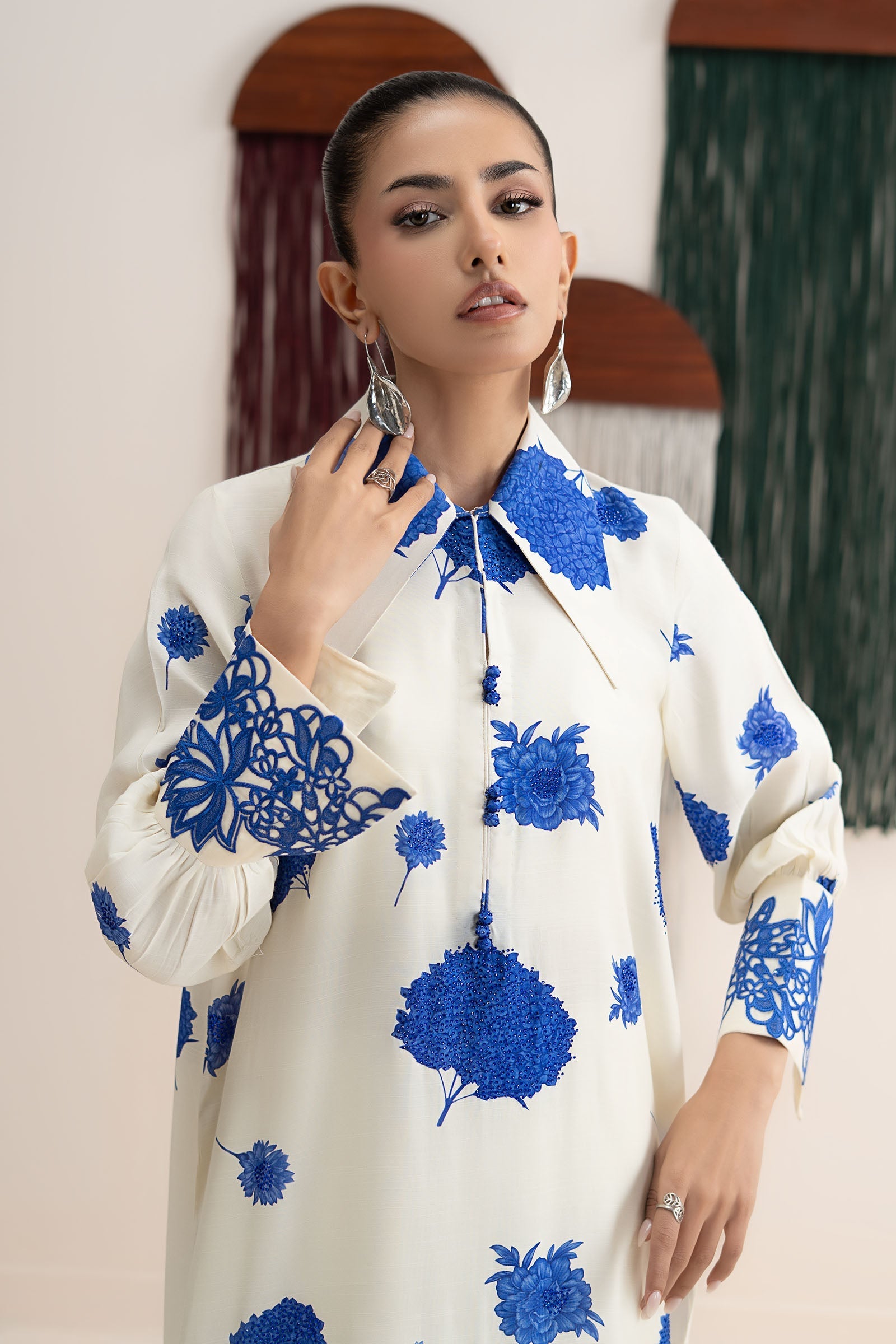 Maria B | Eid Collection 26 | 2 Piece Embroidered Raw Silk Suit