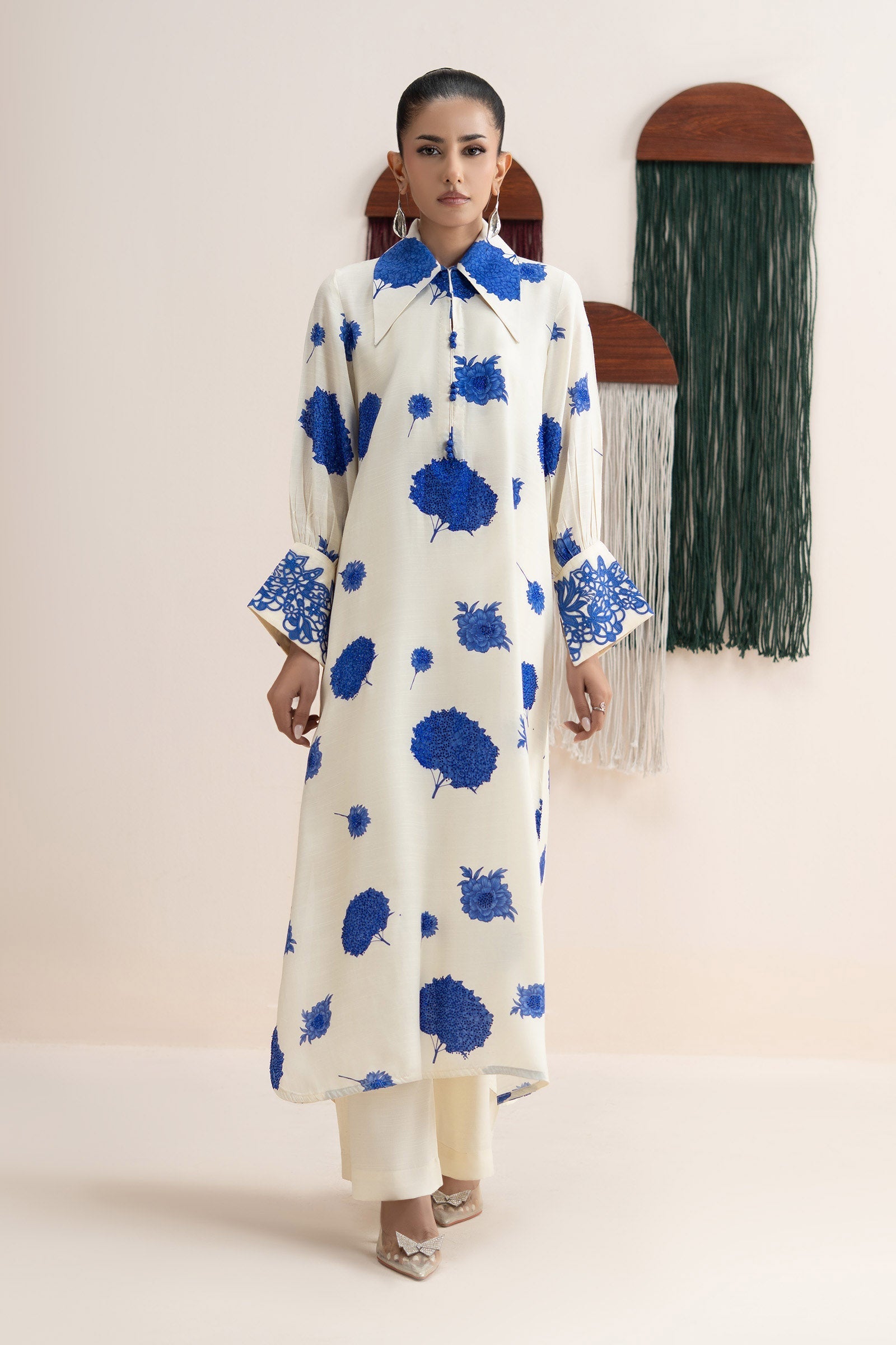 Maria B | Eid Collection 26 | 2 Piece Embroidered Raw Silk Suit