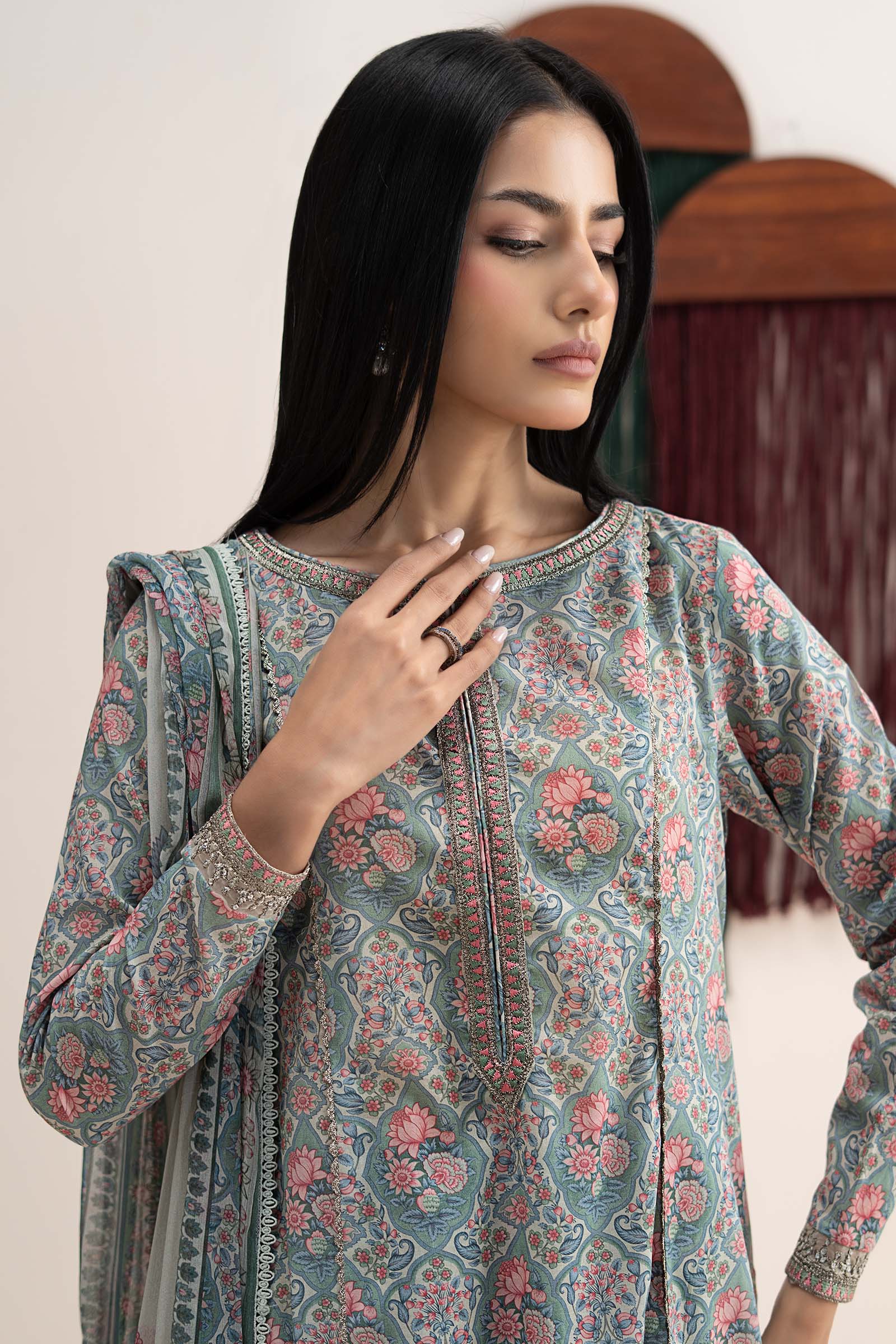Maria B | Eid Collection 26 | 3 Piece Embroidered Lawn SuitMaria B | Eid Collection 26 | 3 Piece Embroidered Lawn Suit