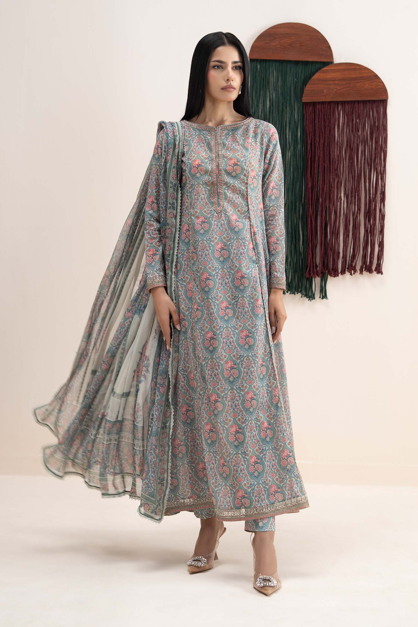 Maria B | Eid Collection 26 | 3 Piece Embroidered Lawn SuitMaria B | Eid Collection 26 | 3 Piece Embroidered Lawn Suit