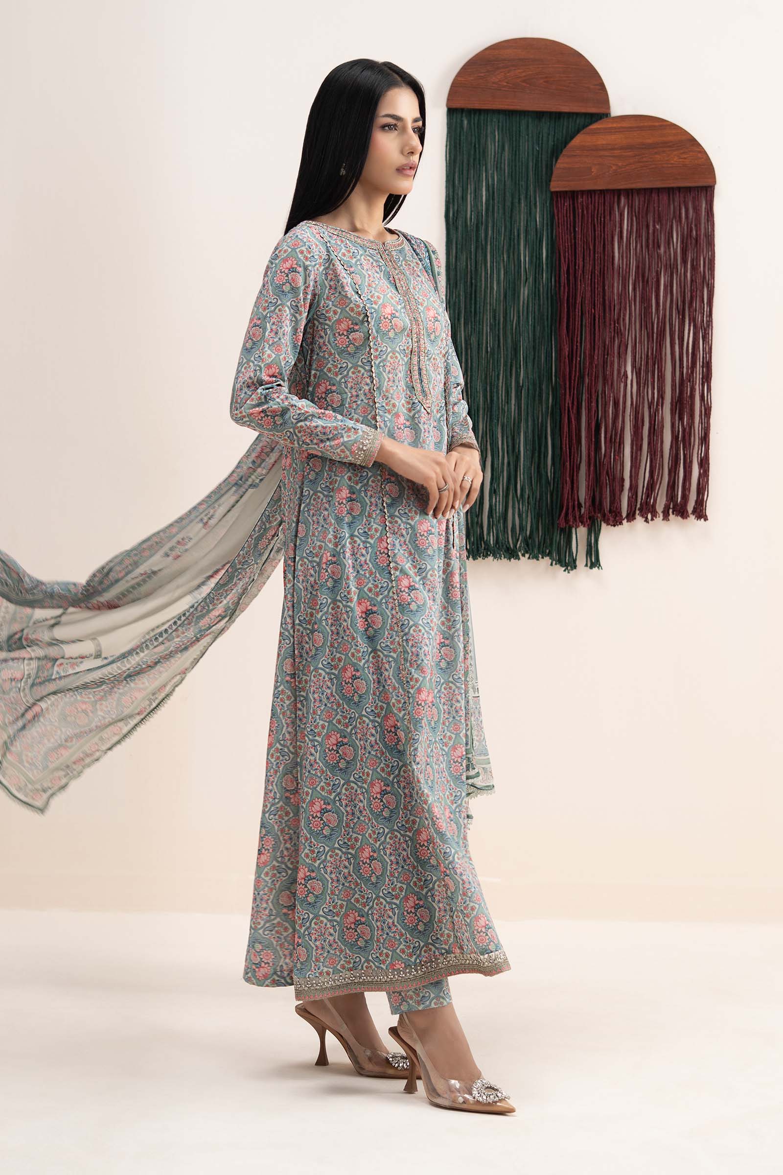 Maria B | Eid Collection 26 | 3 Piece Embroidered Lawn SuitMaria B | Eid Collection 26 | 3 Piece Embroidered Lawn Suit