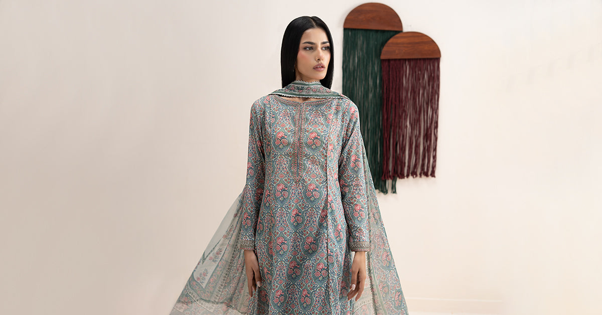 Maria B | Eid Collection 26 | 3 Piece Embroidered Lawn SuitMaria B | Eid Collection 26 | 3 Piece Embroidered Lawn Suit