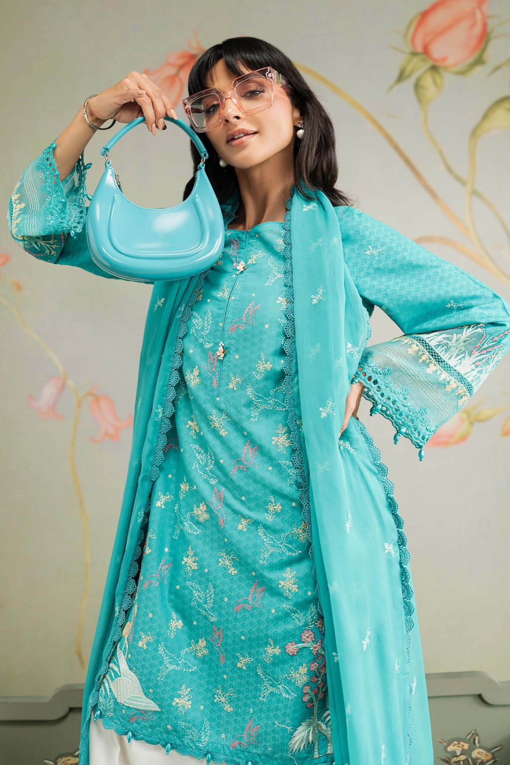 Maria B | Eid Collection 26 | 3 Piece Embroidered Dobby Lawn Suit