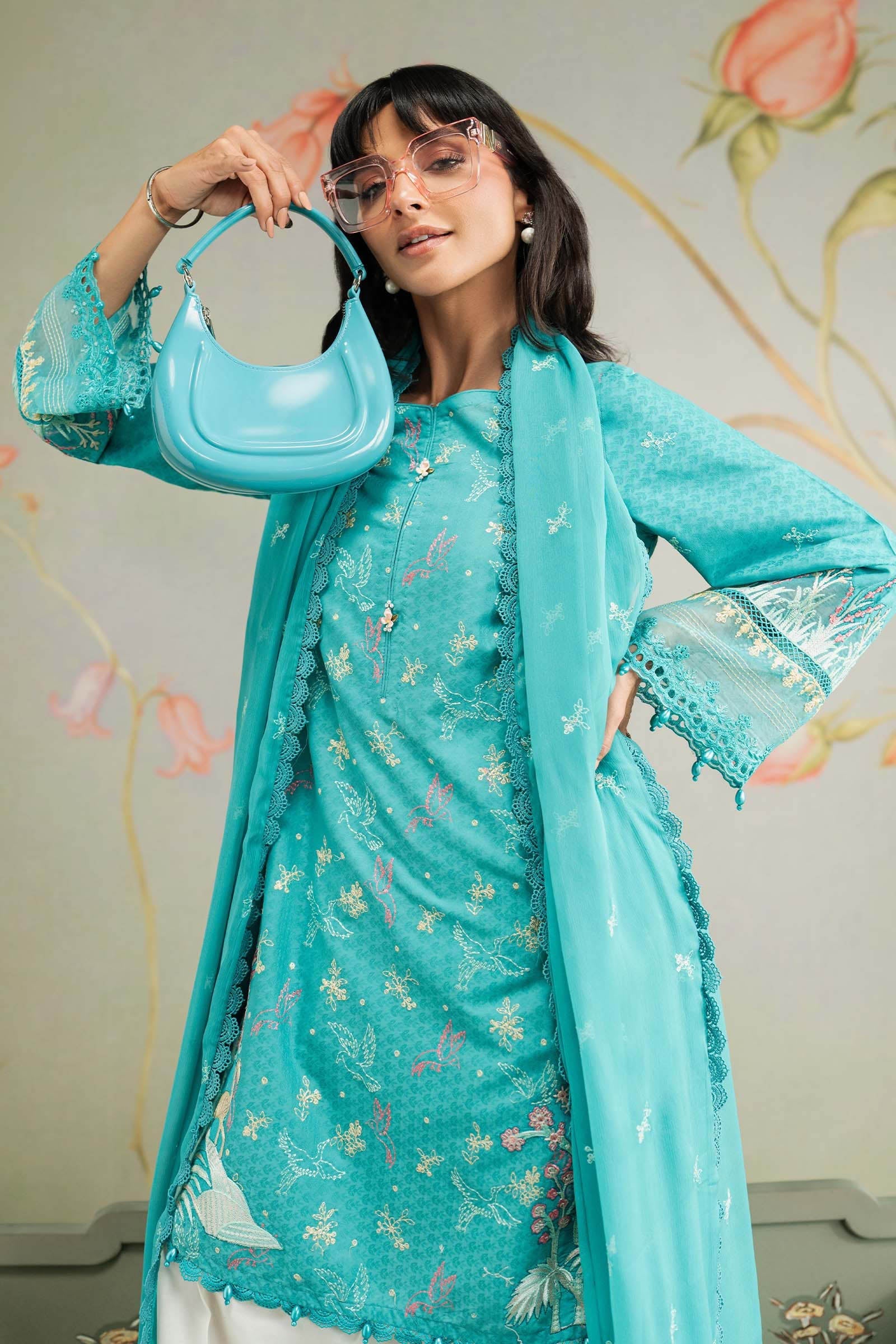 Maria B | Eid Collection 26 | 3 Piece Embroidered Dobby Lawn Suit