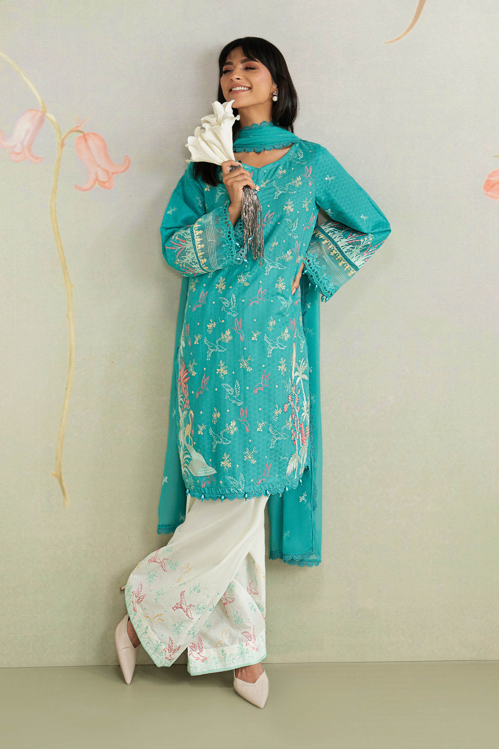 Maria B | Eid Collection 26 | 3 Piece Embroidered Dobby Lawn Suit