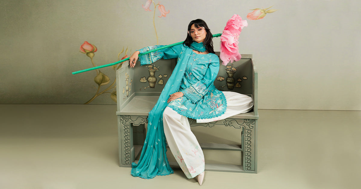 Maria B | Eid Collection 26 | 3 Piece Embroidered Dobby Lawn Suit