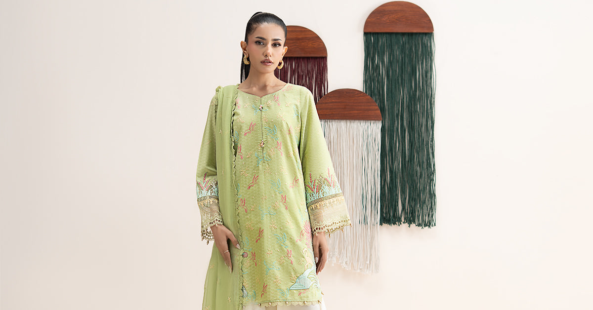 Maria B | Eid Collection 26 | 3 Piece Embroidered Dobby Lawn Suit
