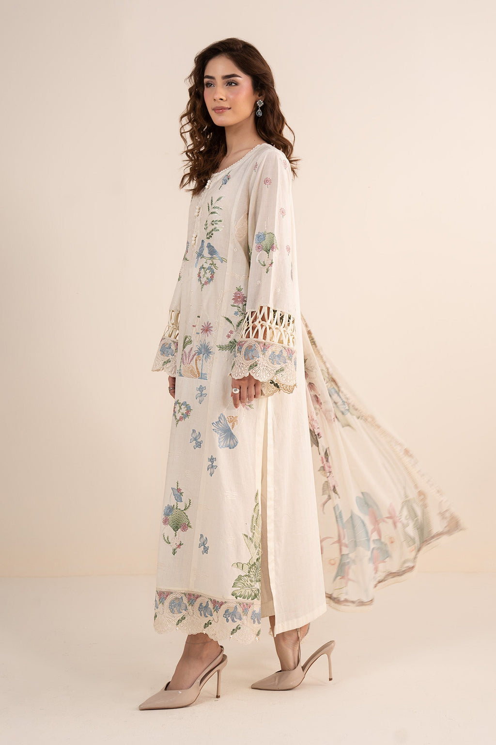Maria B | Eid Collection 26 | 3 Piece Embroidered Dobby Lawn Suit