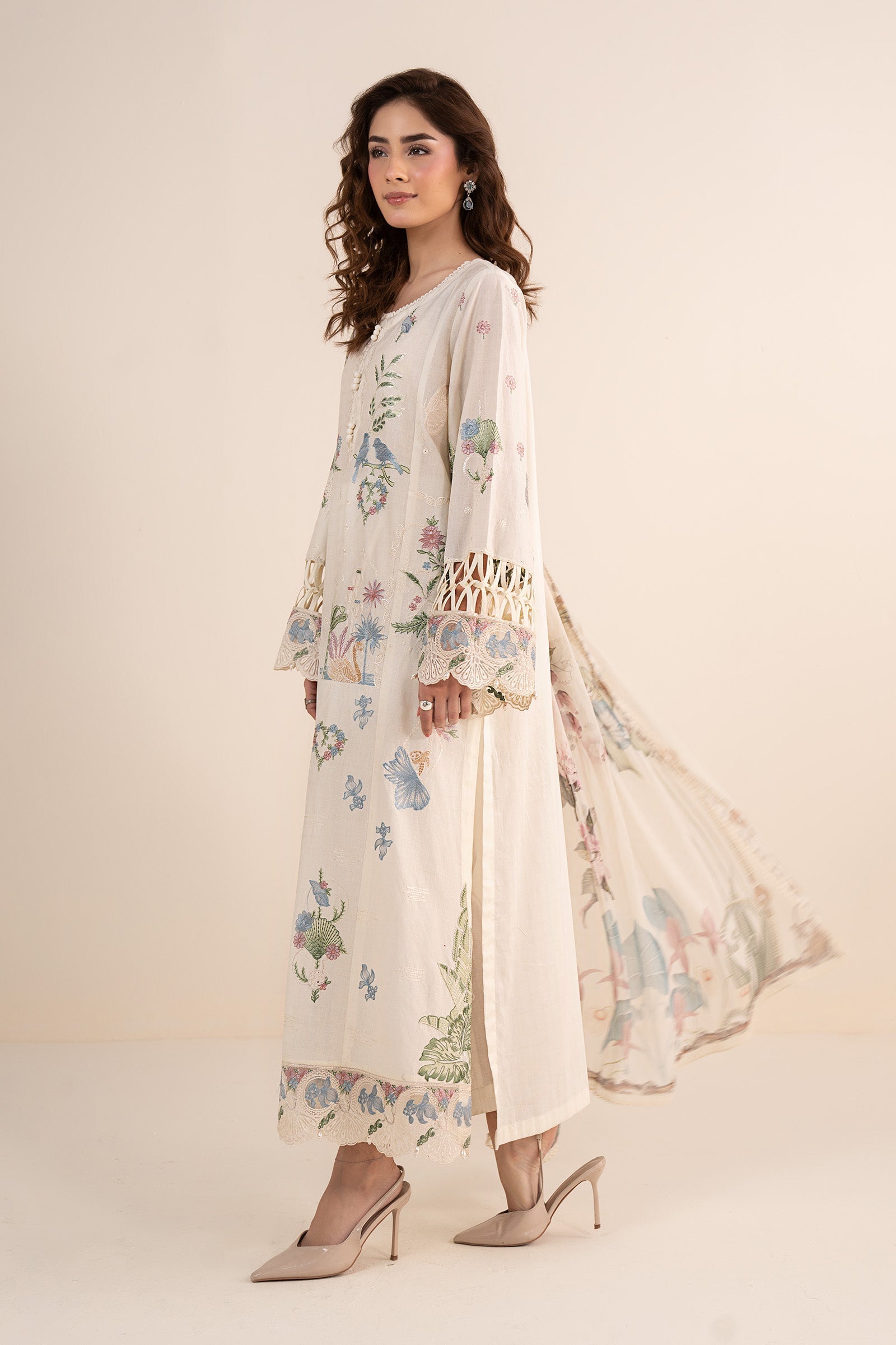 Maria B | Eid Collection 26 | 3 Piece Embroidered Dobby Lawn Suit