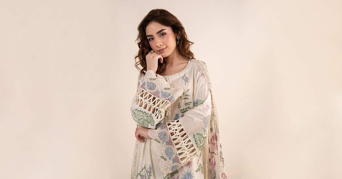 Maria B | Eid Collection 26 | 3 Piece Embroidered Dobby Lawn Suit