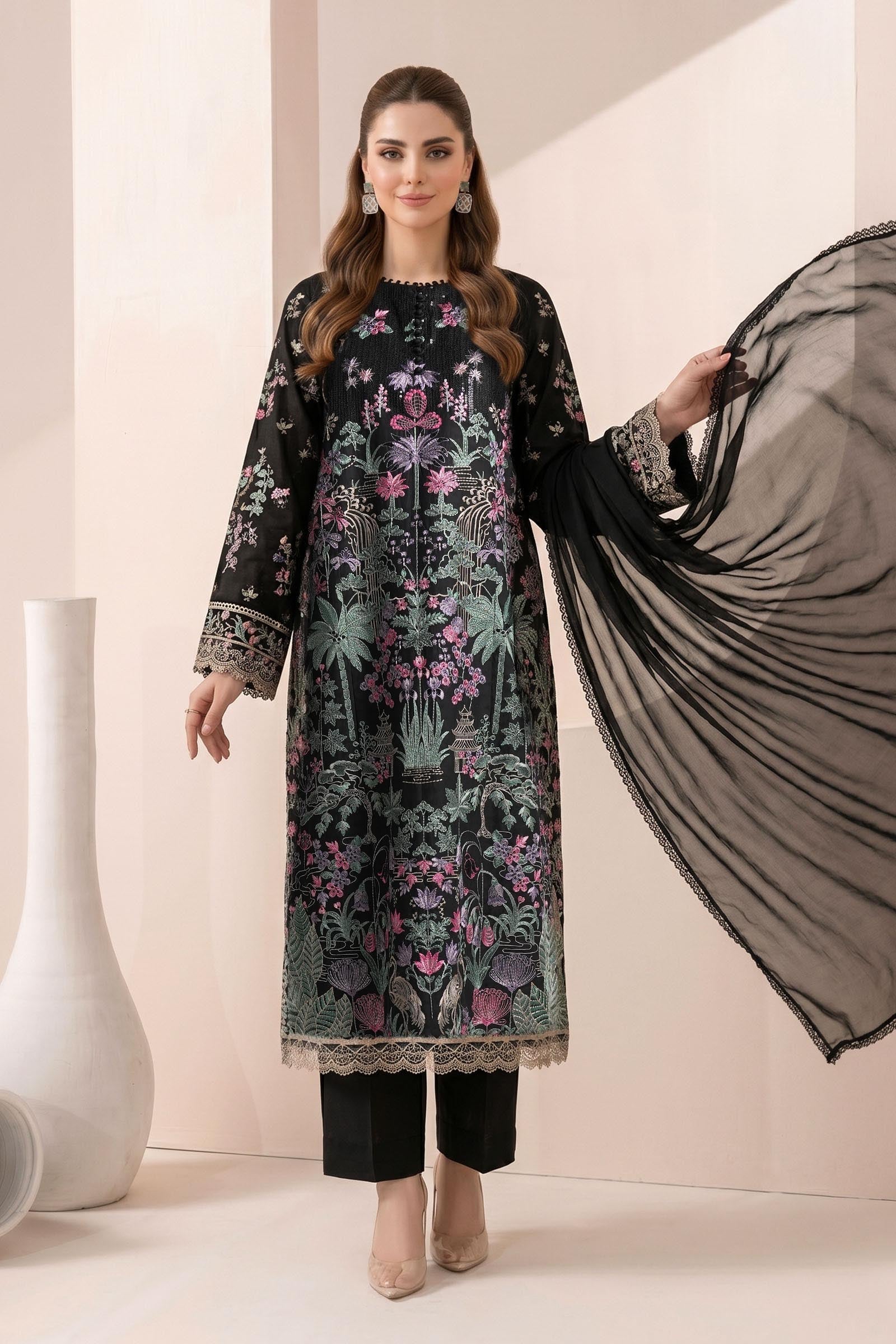 Maria B | Eid Collection 26 | 3 Piece Embroidered Dobby Jacquard Suit