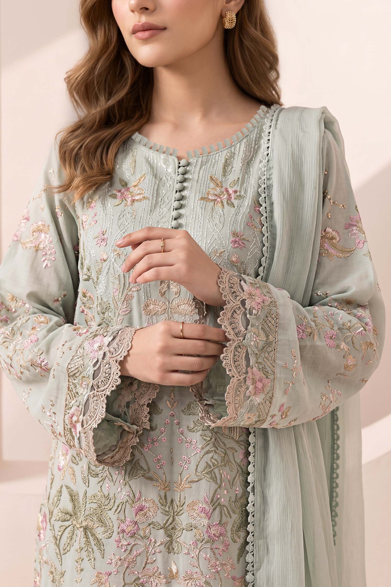 Maria B | Eid Collection 26 | 3 Piece Embroidered Dobby Jacquard Suit