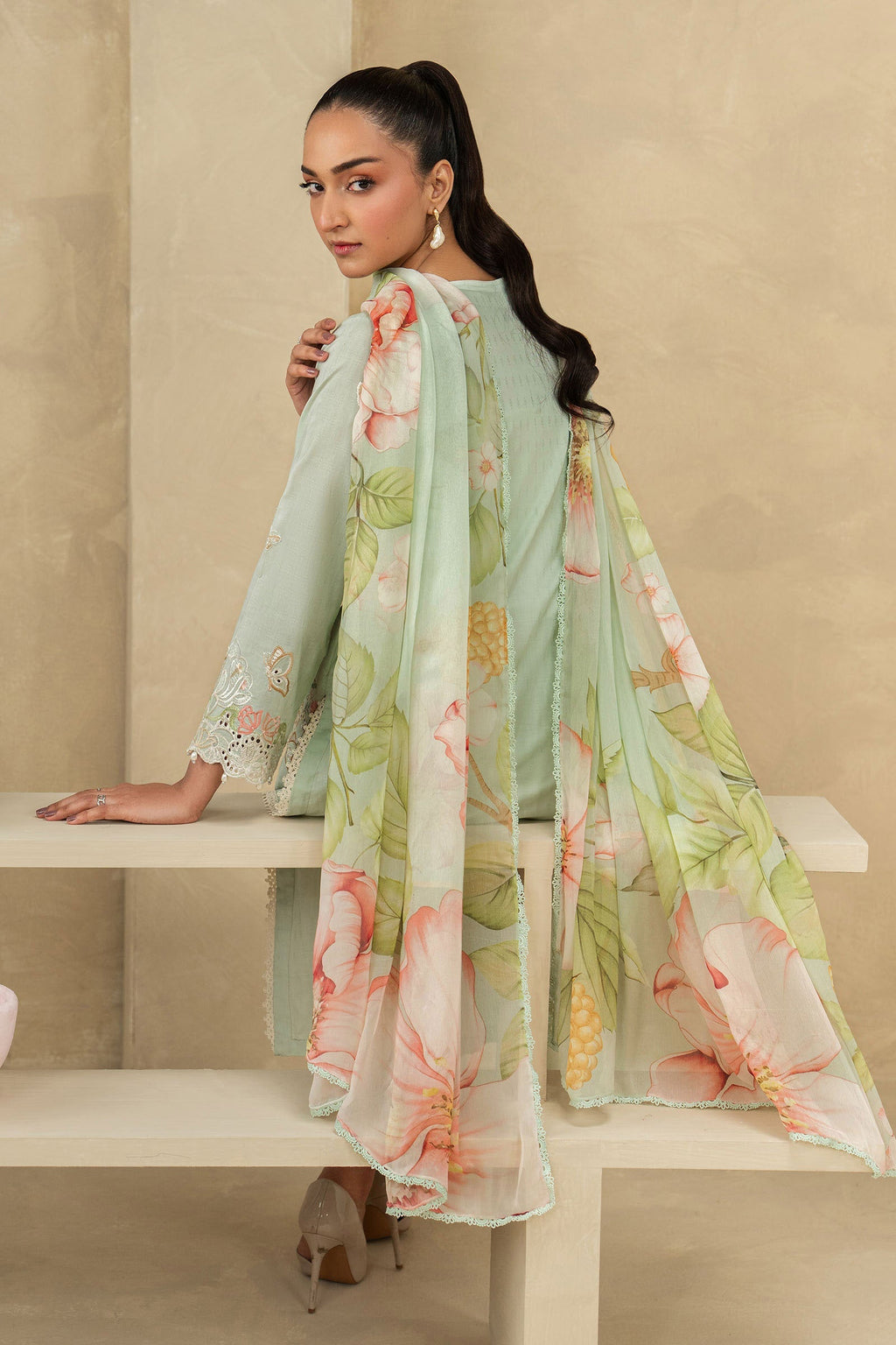 Maria B | Eid Collection 26 | 3 Piece Embroidered Dobby Lawn Suit