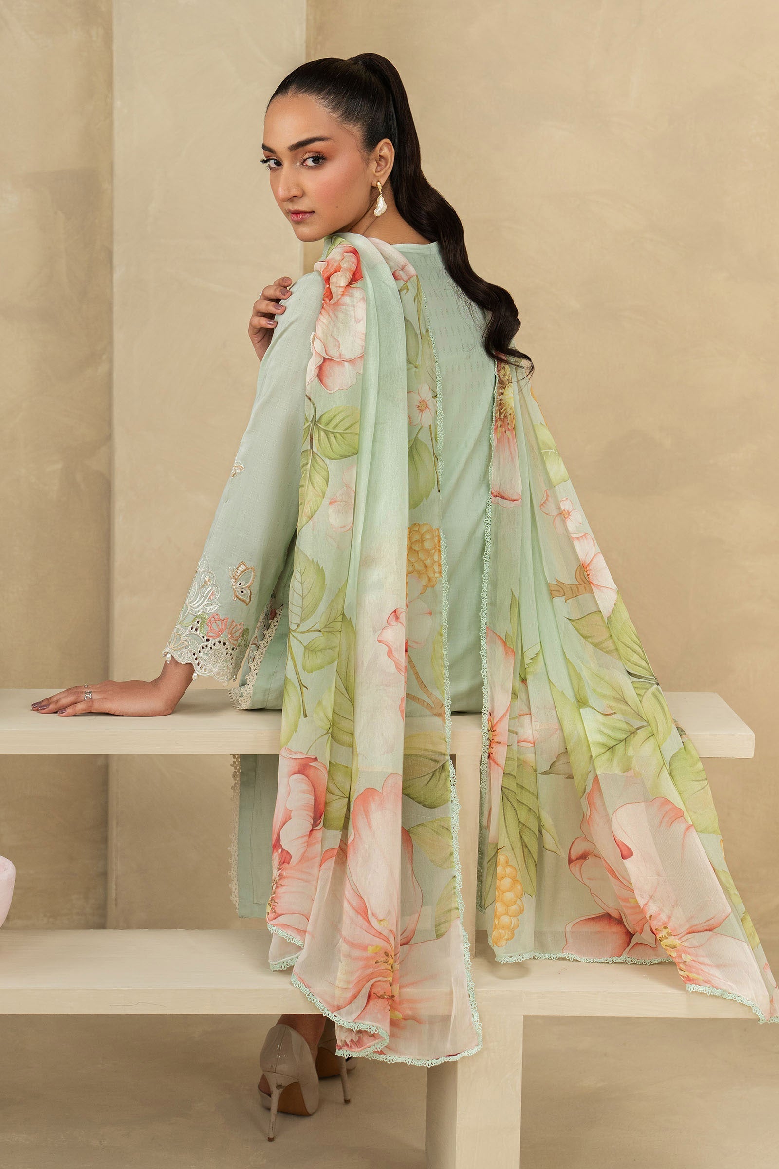 Maria B | Eid Collection 26 | 3 Piece Embroidered Dobby Lawn Suit