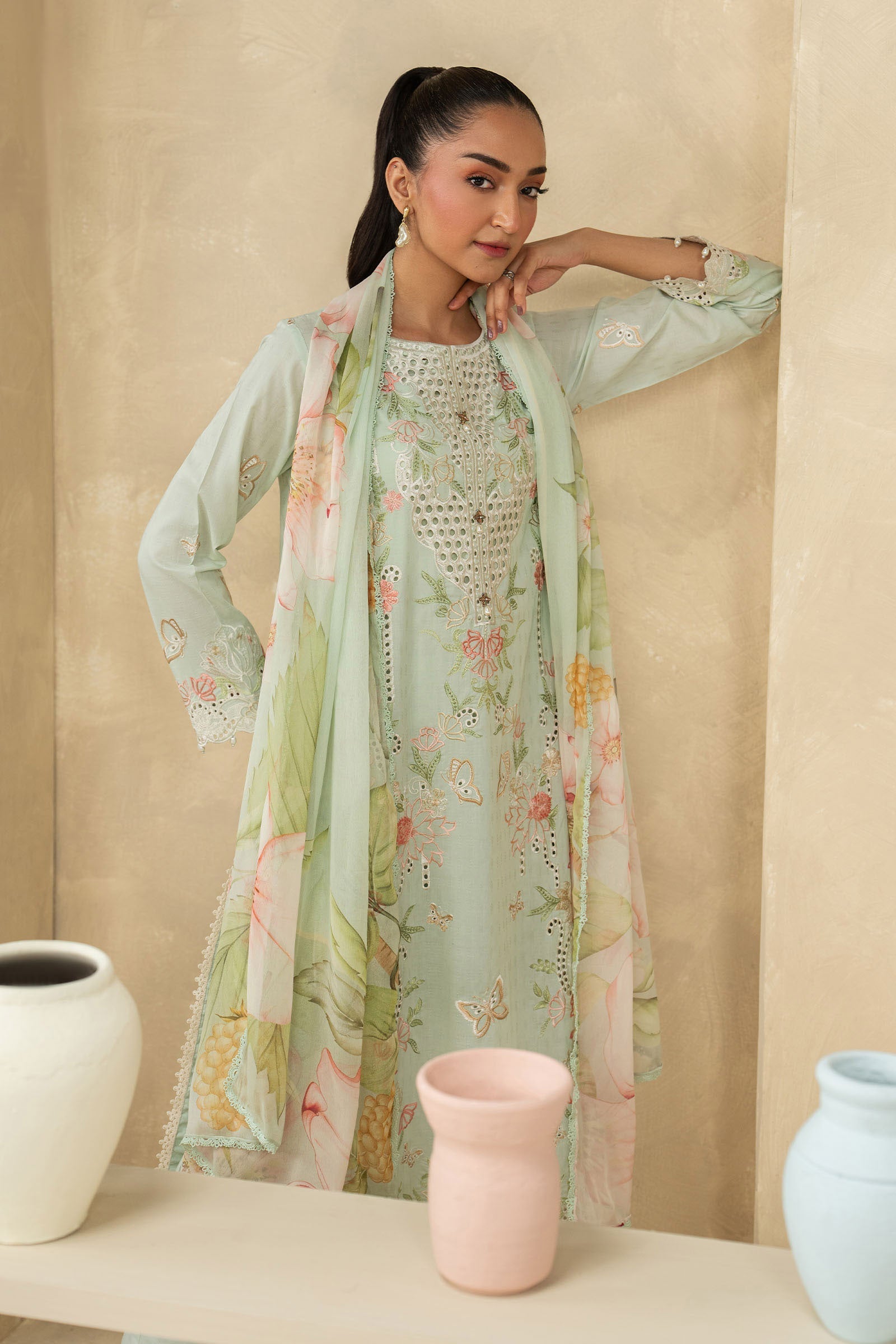 Maria B | Eid Collection 26 | 3 Piece Embroidered Dobby Lawn Suit