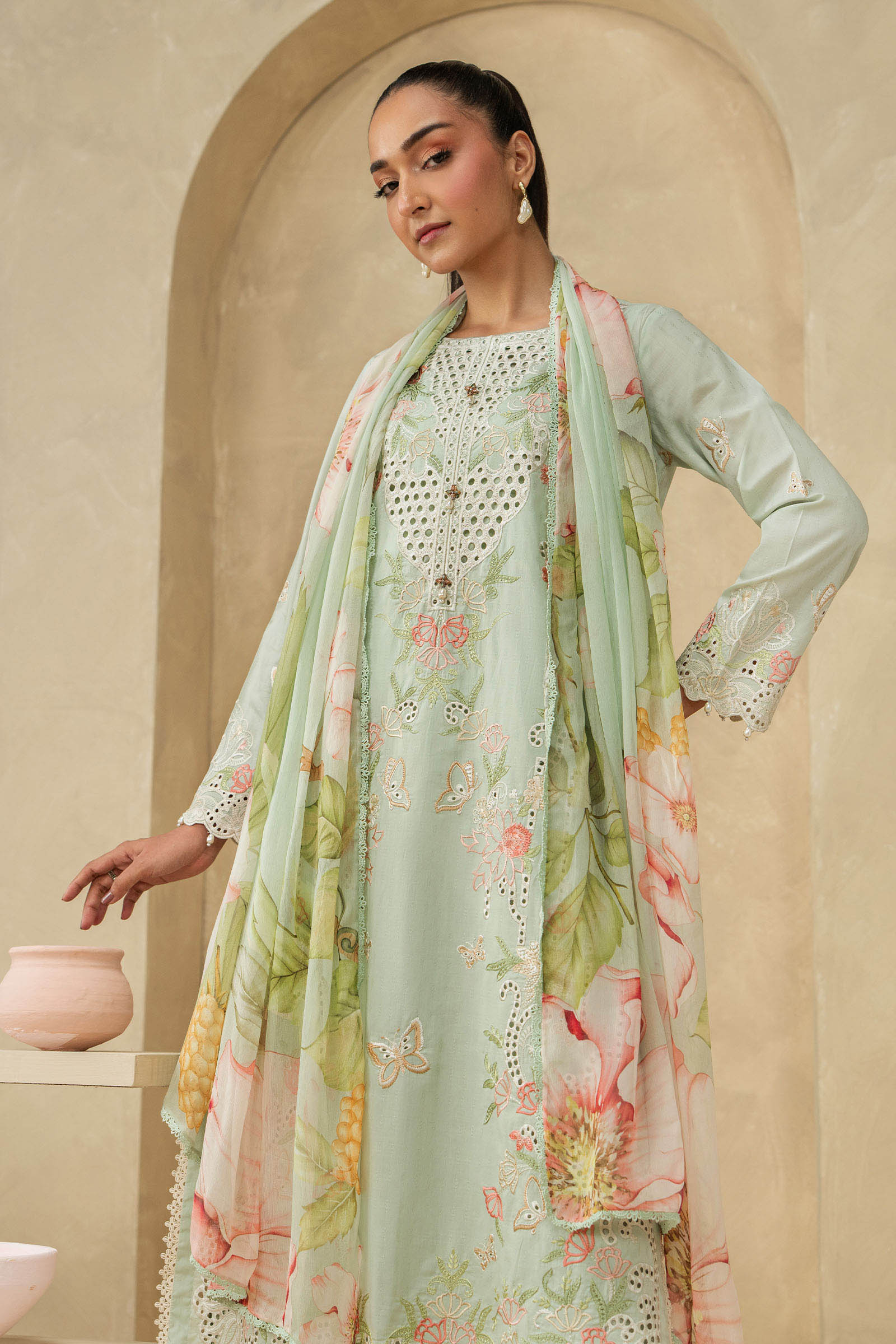 Maria B | Eid Collection 26 | 3 Piece Embroidered Dobby Lawn Suit
