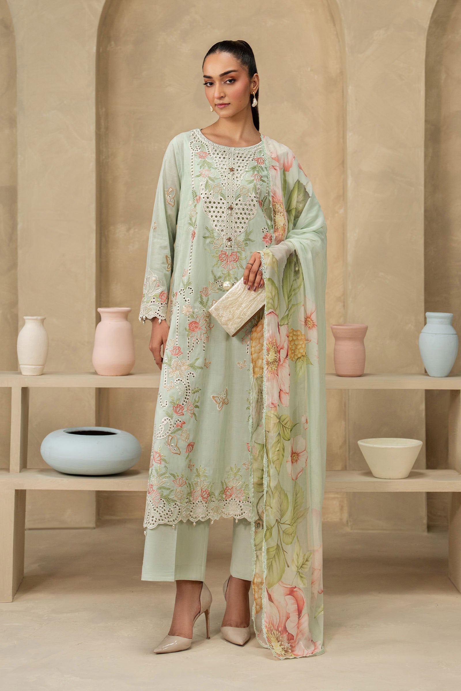 Maria B | Eid Collection 26 | 3 Piece Embroidered Dobby Lawn Suit